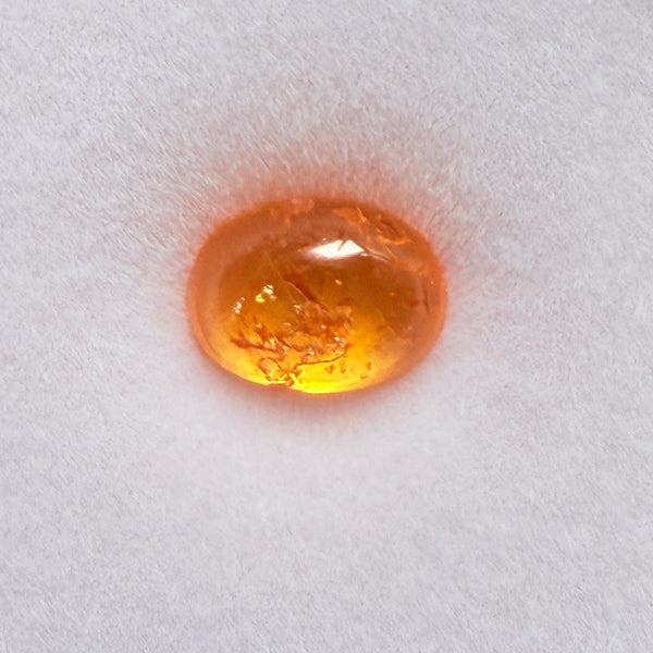Mandarin Spessartite Cabochon, 2.00ct, Loliondo, Tanzania, Untreated Unheated