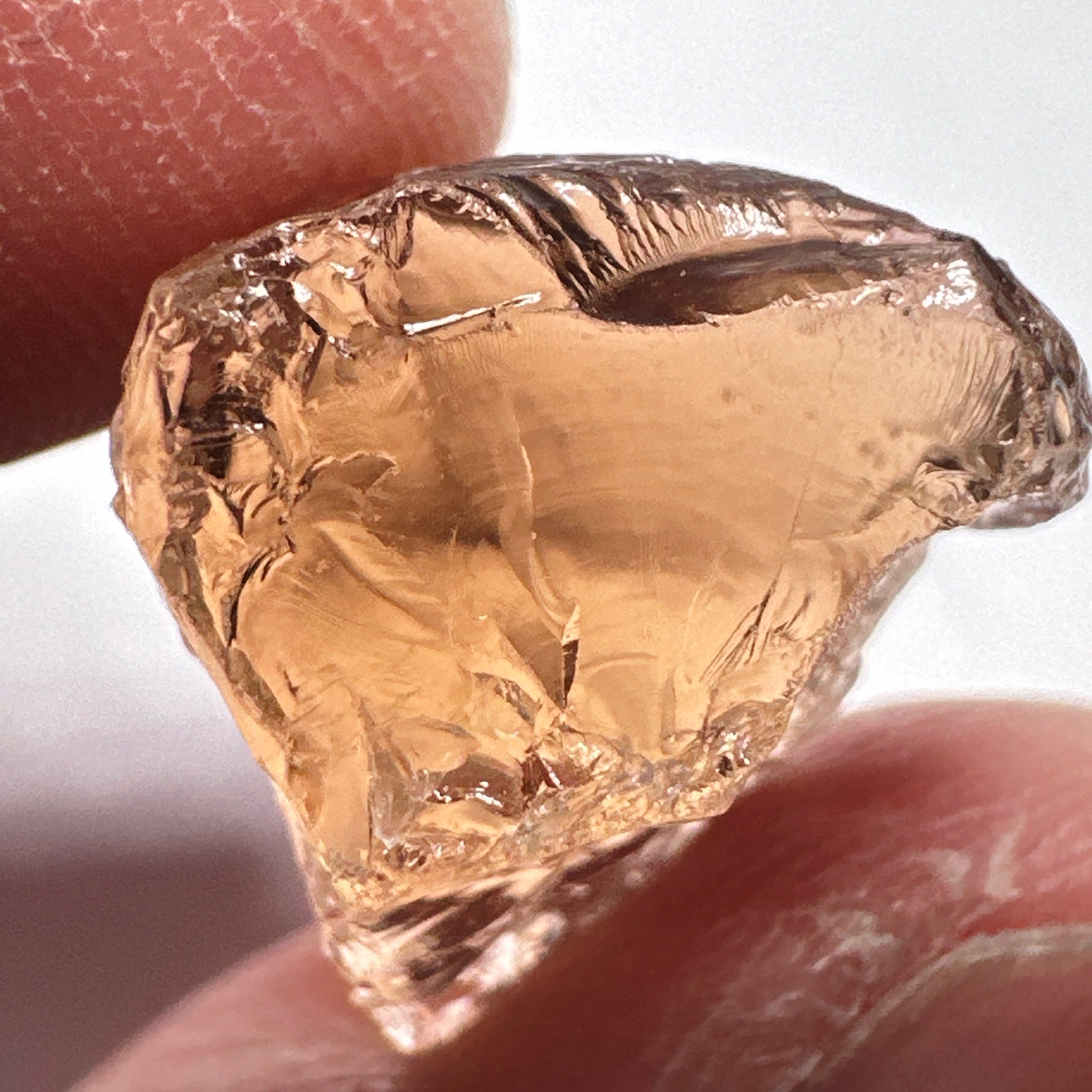 Peach Pink Scapolite, 23.82ct, Very Rare, Tanzania, Untreated Unheated, VVS-IF (flawless)