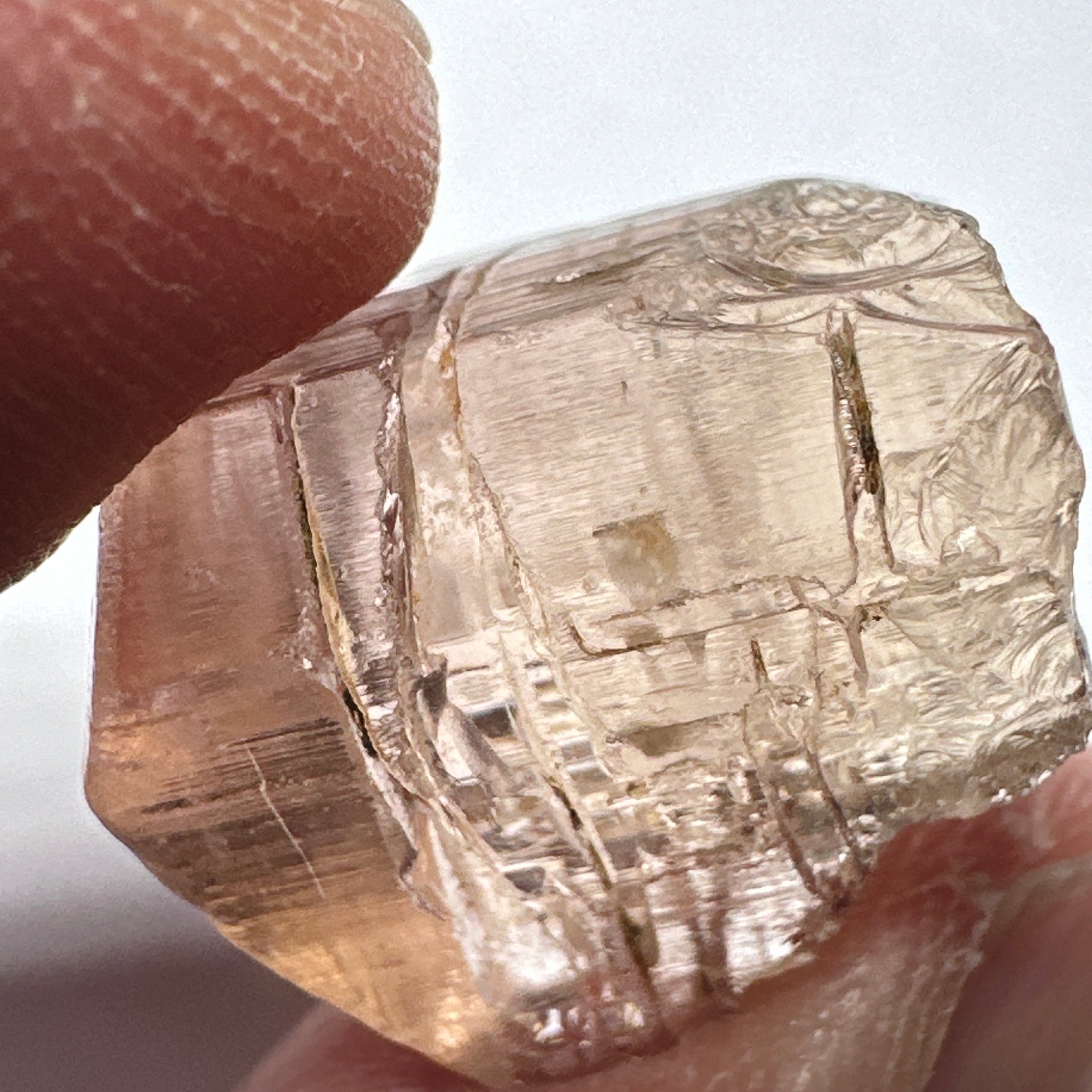 Peach Pink Scapolite, 23.82ct, Very Rare, Tanzania, Untreated Unheated, VVS-IF (flawless)