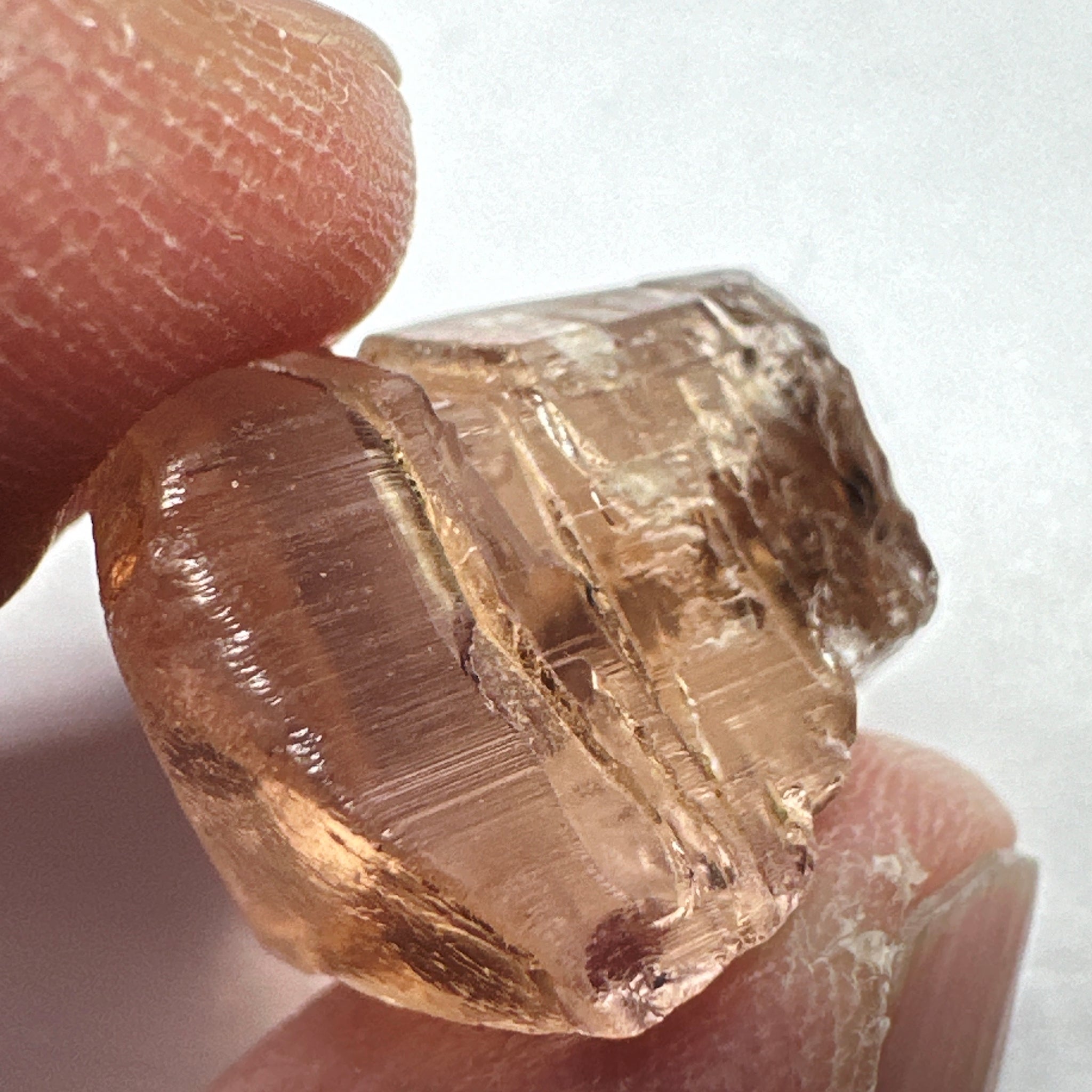 Peach Pink Scapolite, 23.82ct, Very Rare, Tanzania, Untreated Unheated, VVS-IF (flawless)
