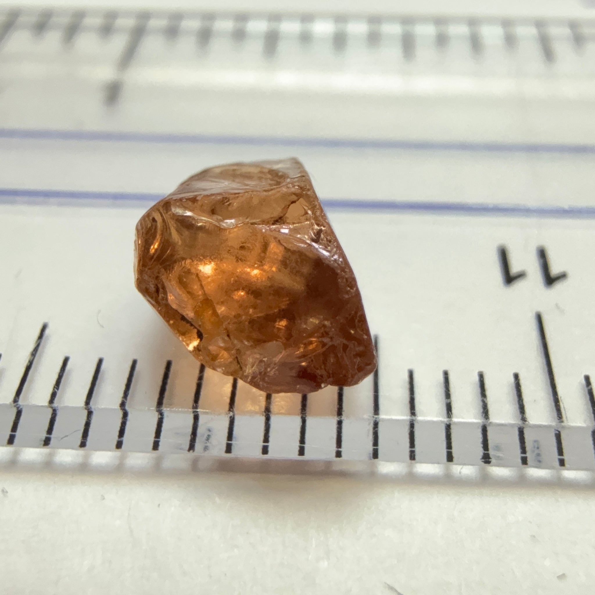 Malaya Garnet, 2.43ct, Tanzania, Untreated Unheated, a few scattered tiny white spots