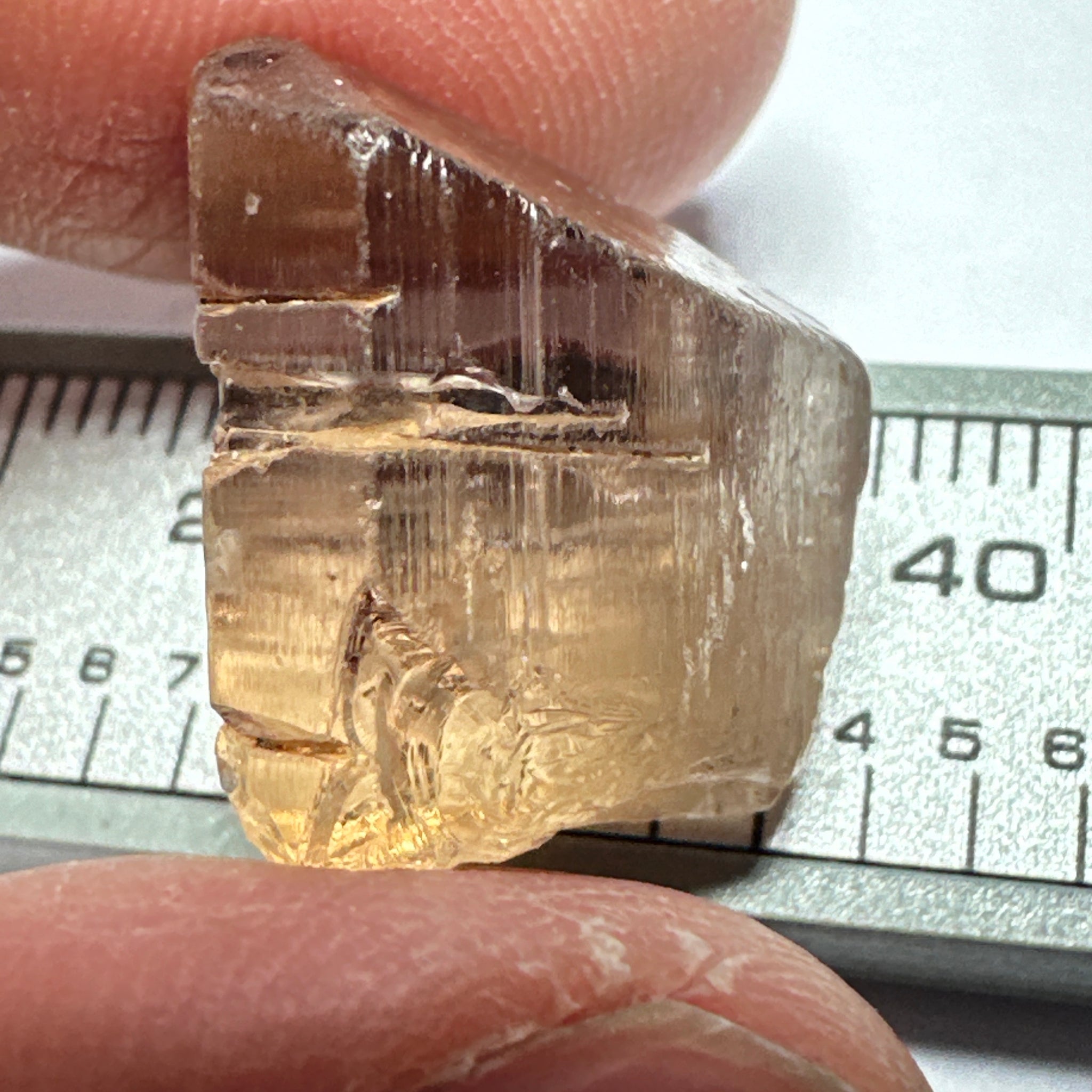 Peach Pink Scapolite, 23.82ct, Very Rare, Tanzania, Untreated Unheated, VVS-IF (flawless)