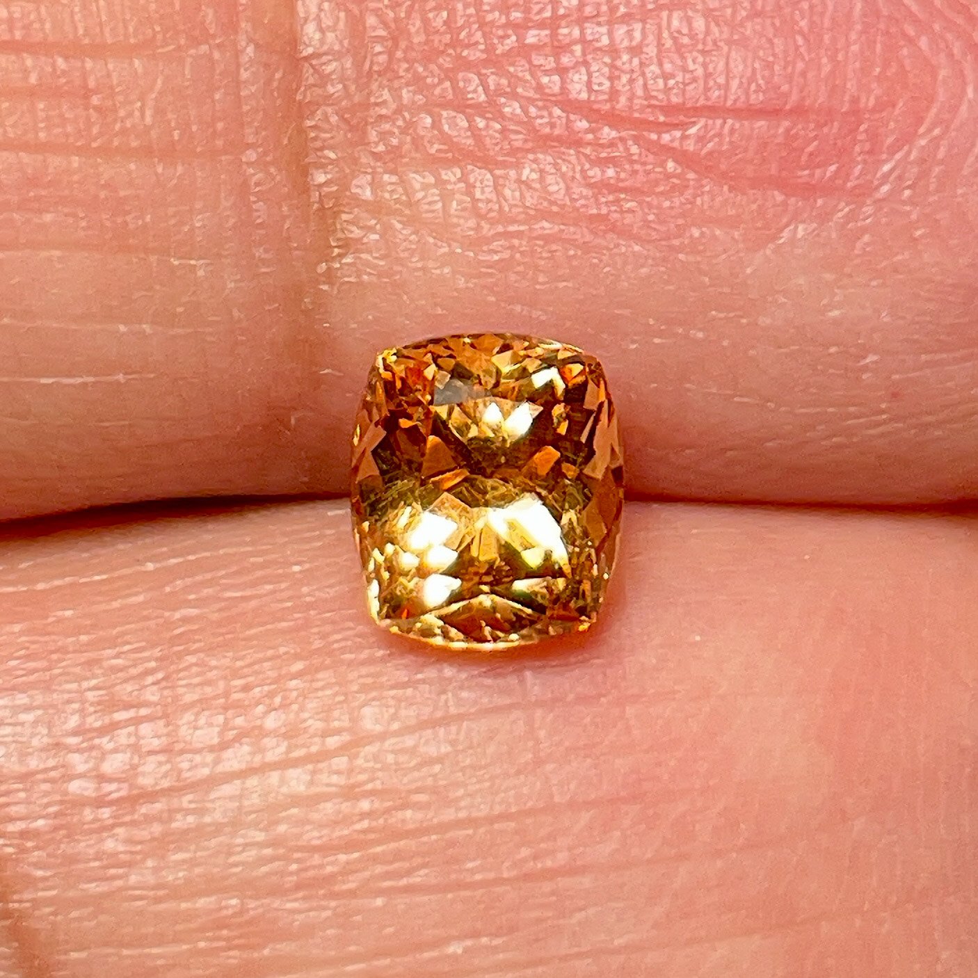 1.55Ct Orange Grossular Garnet Merelani Tanzania.