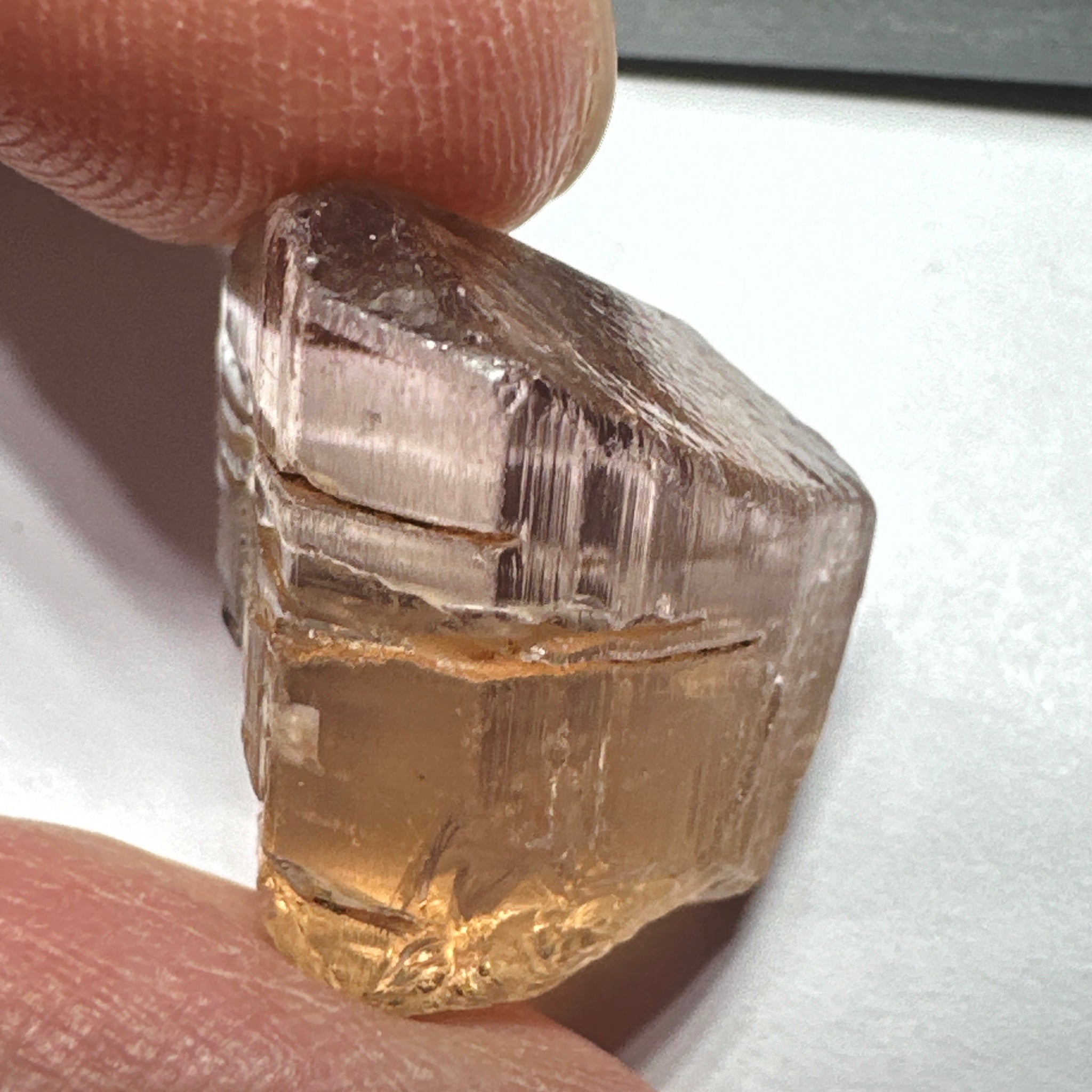 Peach Pink Scapolite, 23.82ct, Very Rare, Tanzania, Untreated Unheated, VVS-IF (flawless)