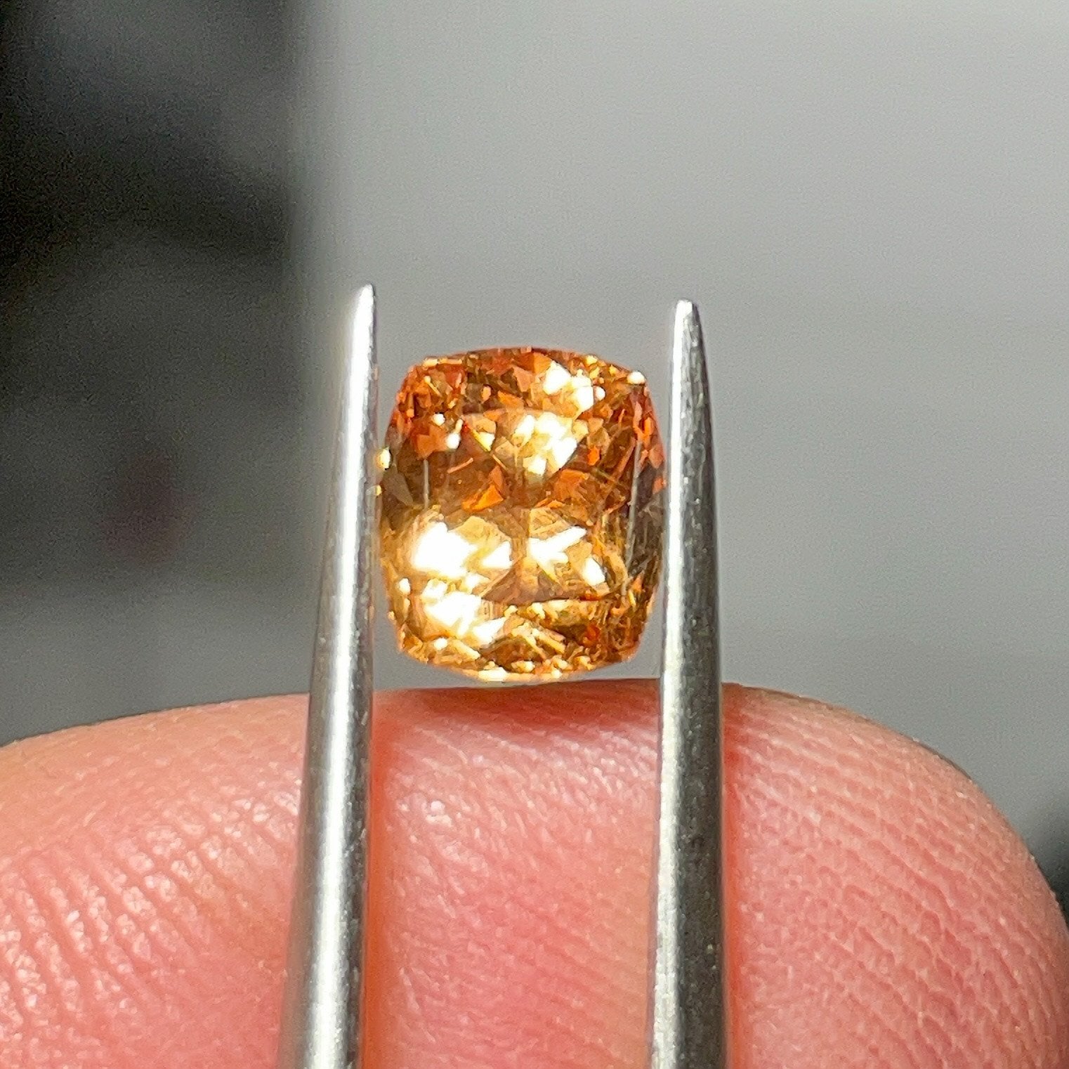 1.55Ct Orange Grossular Garnet Merelani Tanzania.