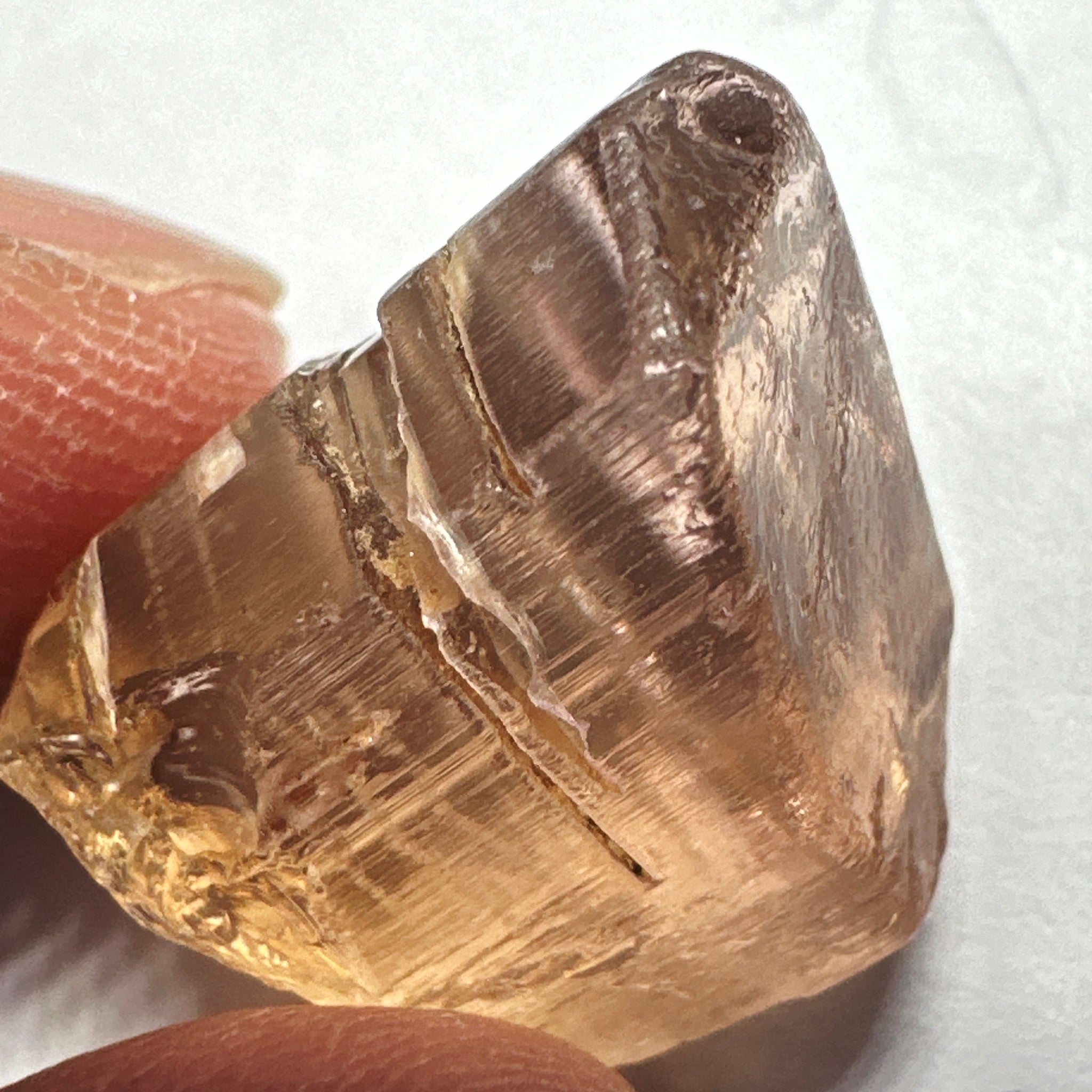 Peach Pink Scapolite, 23.82ct, Very Rare, Tanzania, Untreated Unheated, VVS-IF (flawless)