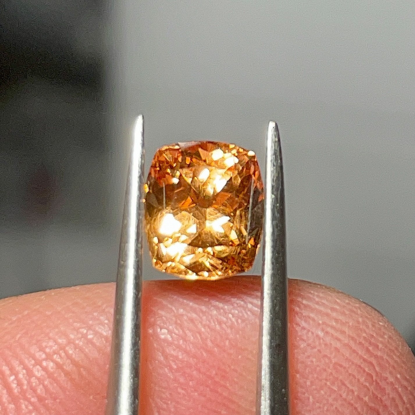 1.55Ct Orange Grossular Garnet Merelani Tanzania.