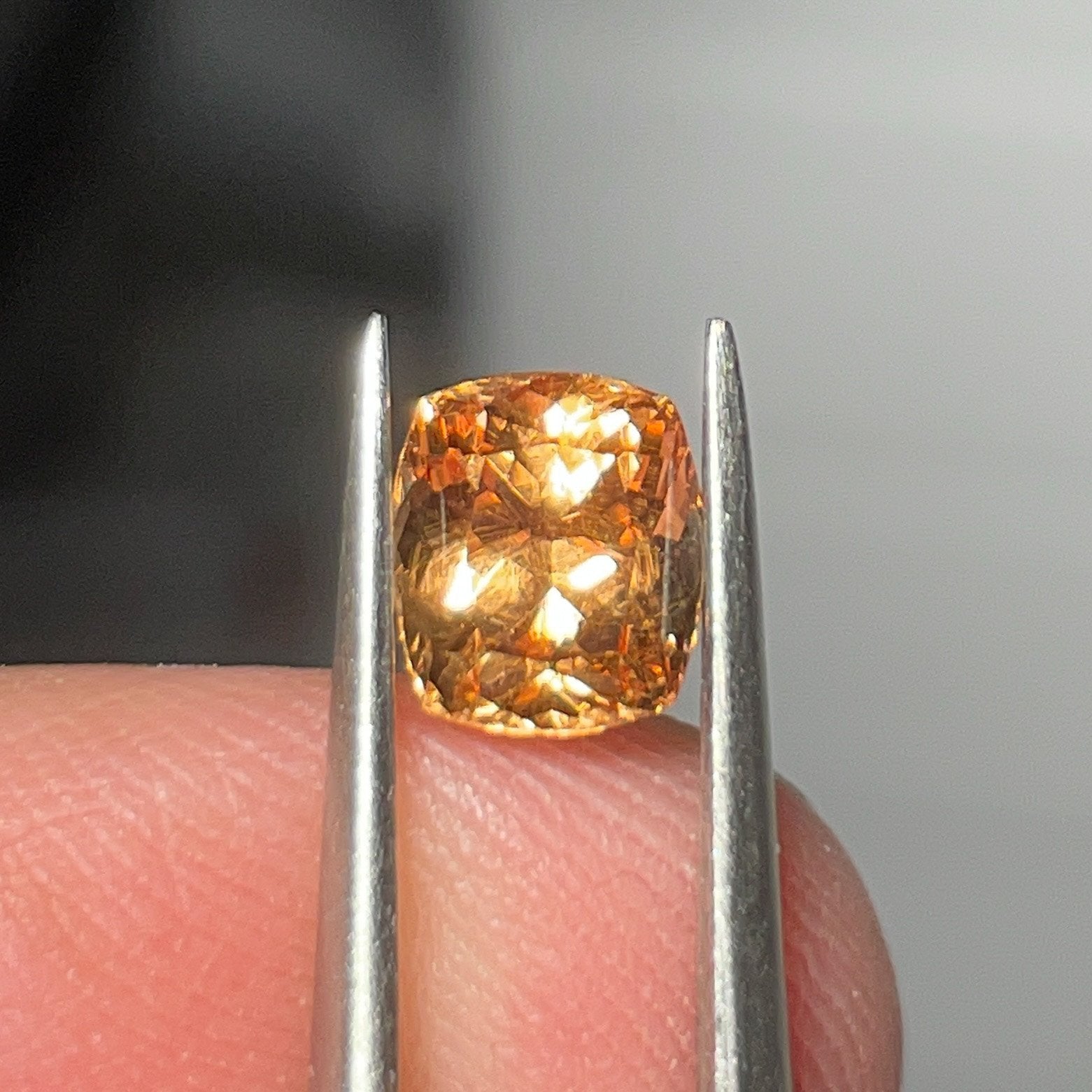 1.55Ct Orange Grossular Garnet Merelani Tanzania.