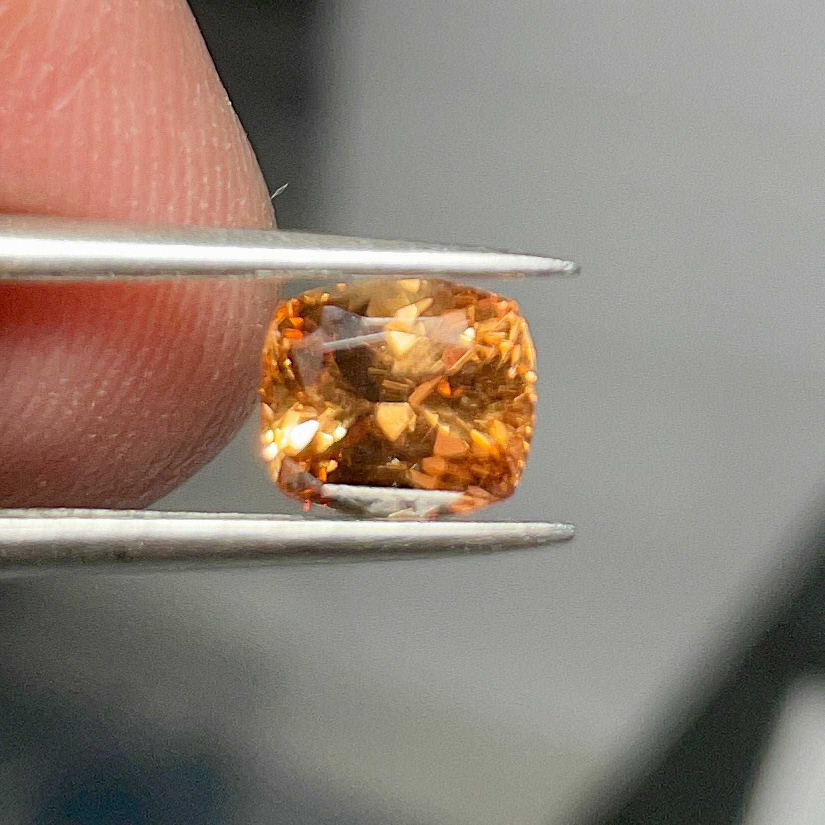 1.55Ct Orange Grossular Garnet Merelani Tanzania.