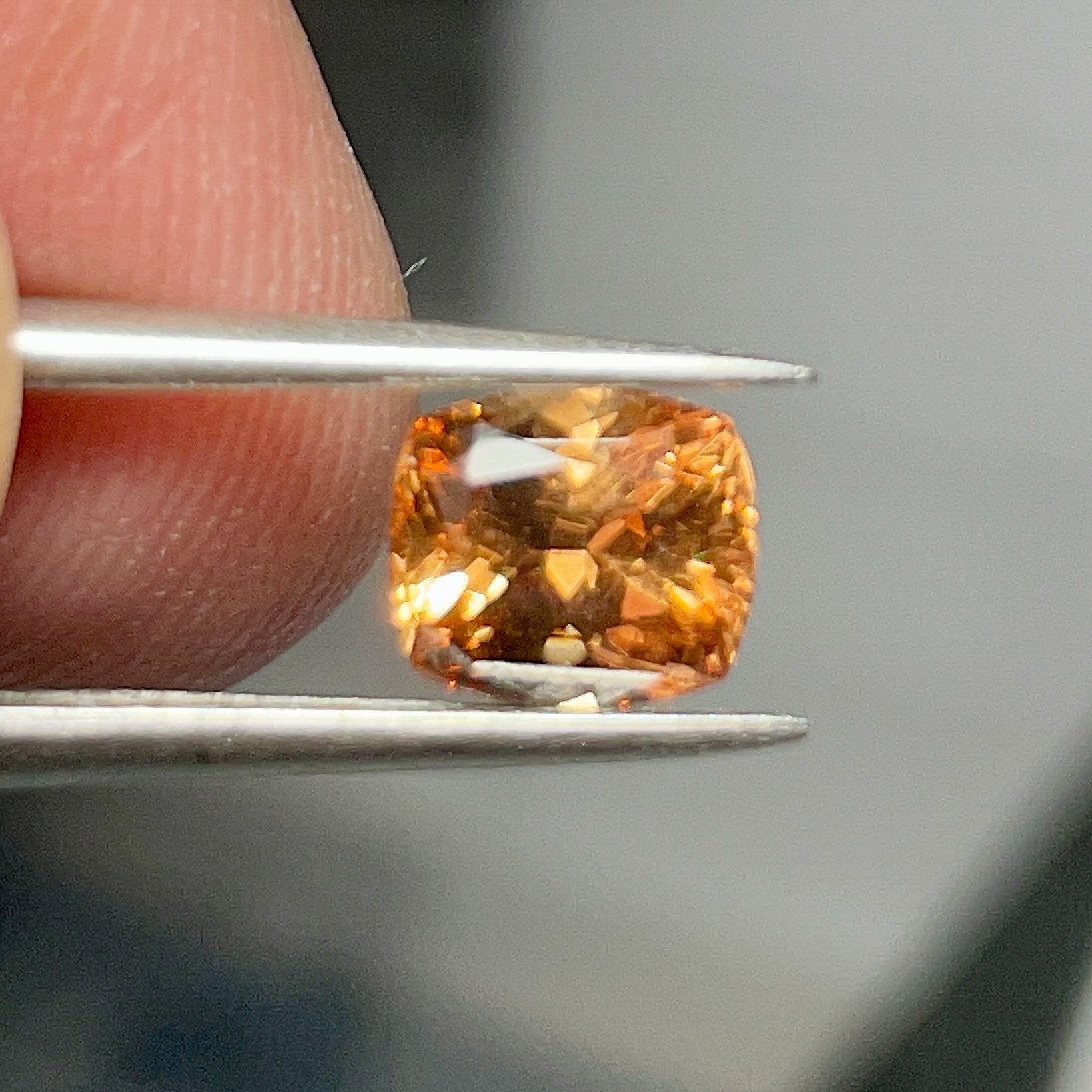 1.55Ct Orange Grossular Garnet Merelani Tanzania.