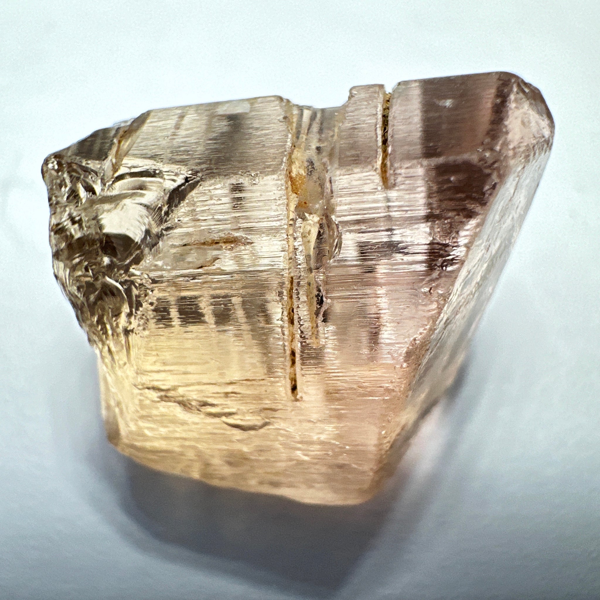 Peach Pink Scapolite, 23.82ct, Very Rare, Tanzania, Untreated Unheated, VVS-IF (flawless)