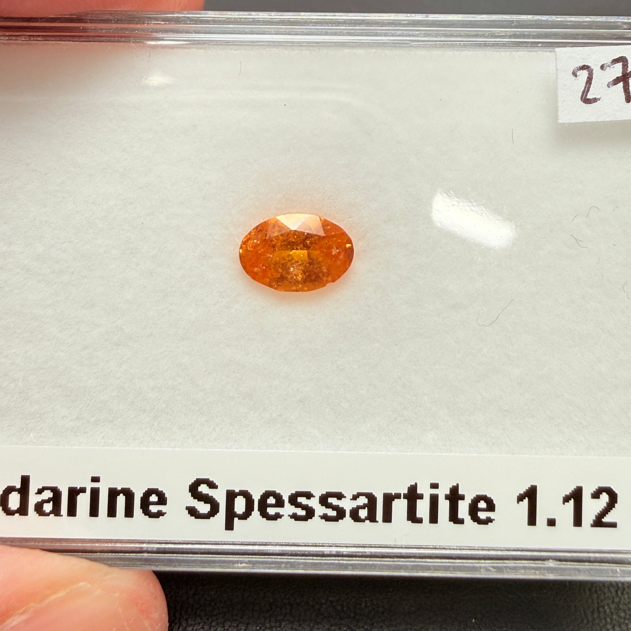 Mandarin Spessartite, 1.12ct, Loliondo, Tanzania, Untreated Unheated