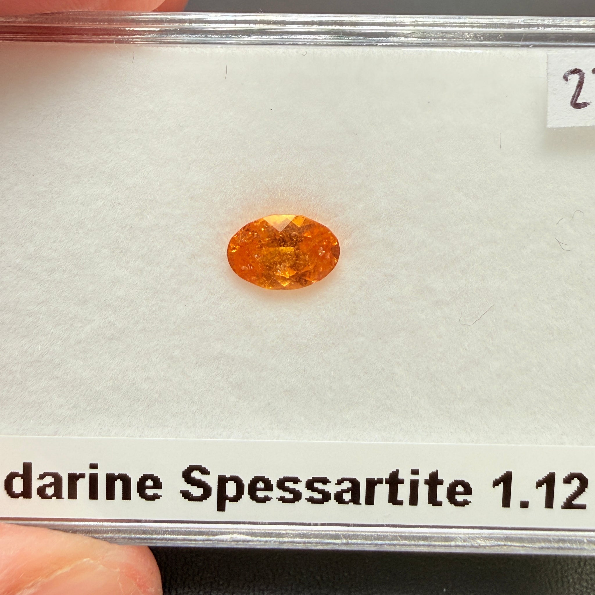 Mandarin Spessartite, 1.12ct, Loliondo, Tanzania, Untreated Unheated