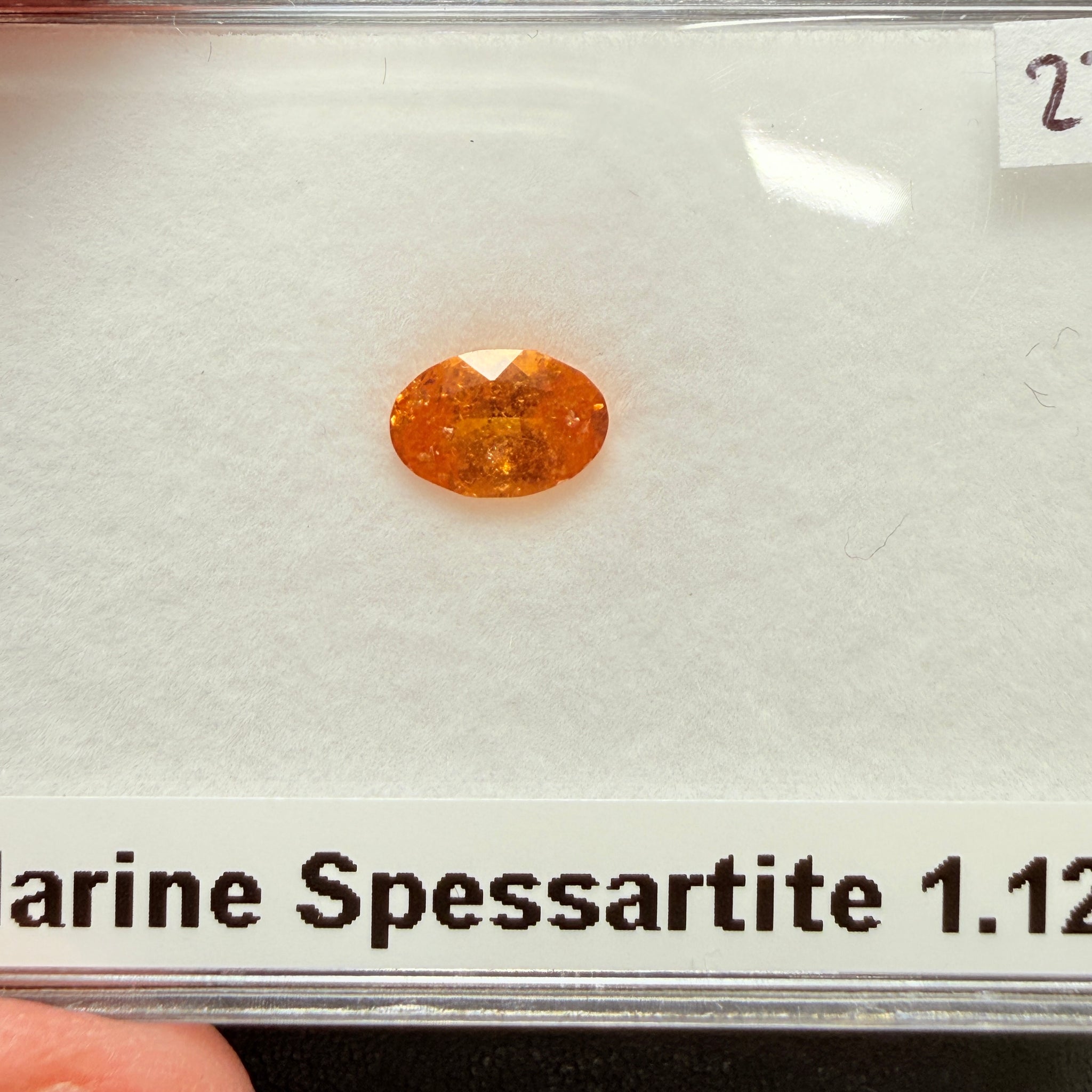 Mandarin Spessartite, 1.12ct, Loliondo, Tanzania, Untreated Unheated