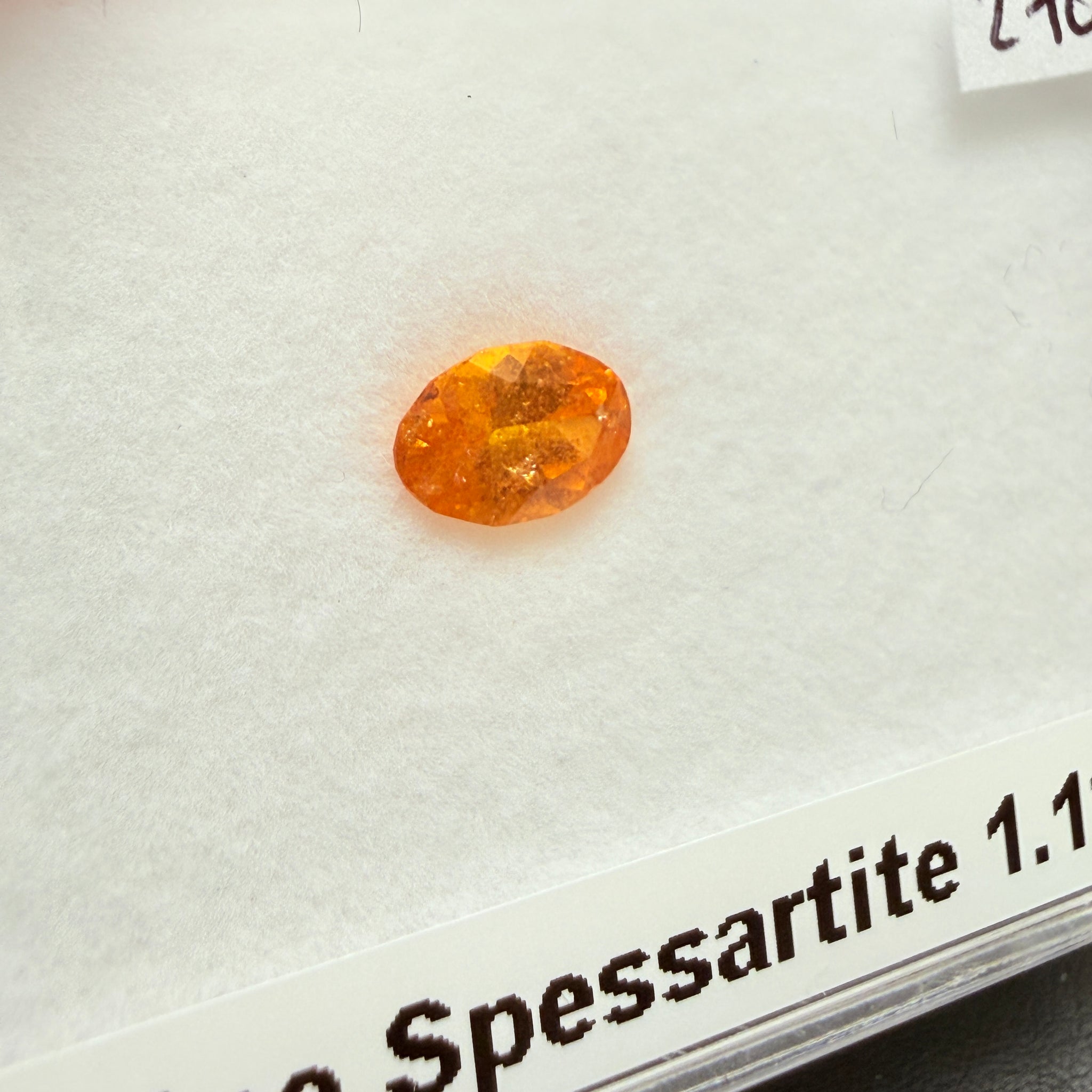 Mandarin Spessartite, 1.12ct, Loliondo, Tanzania, Untreated Unheated