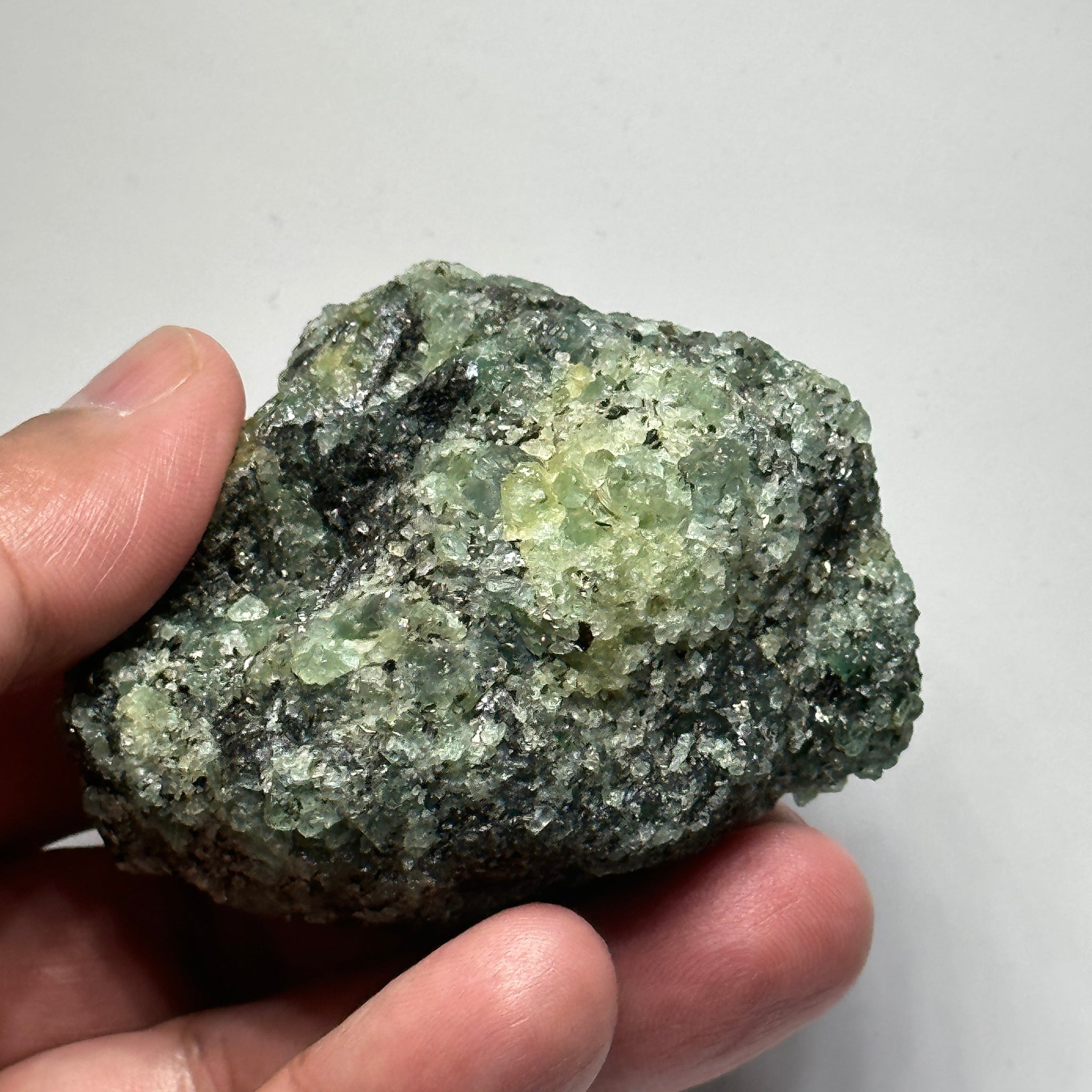 Emerald on Matrix, 170gm, Tanzania, Untreated Unheated, No Oil. 67.7 x 57 x 48.3mm.