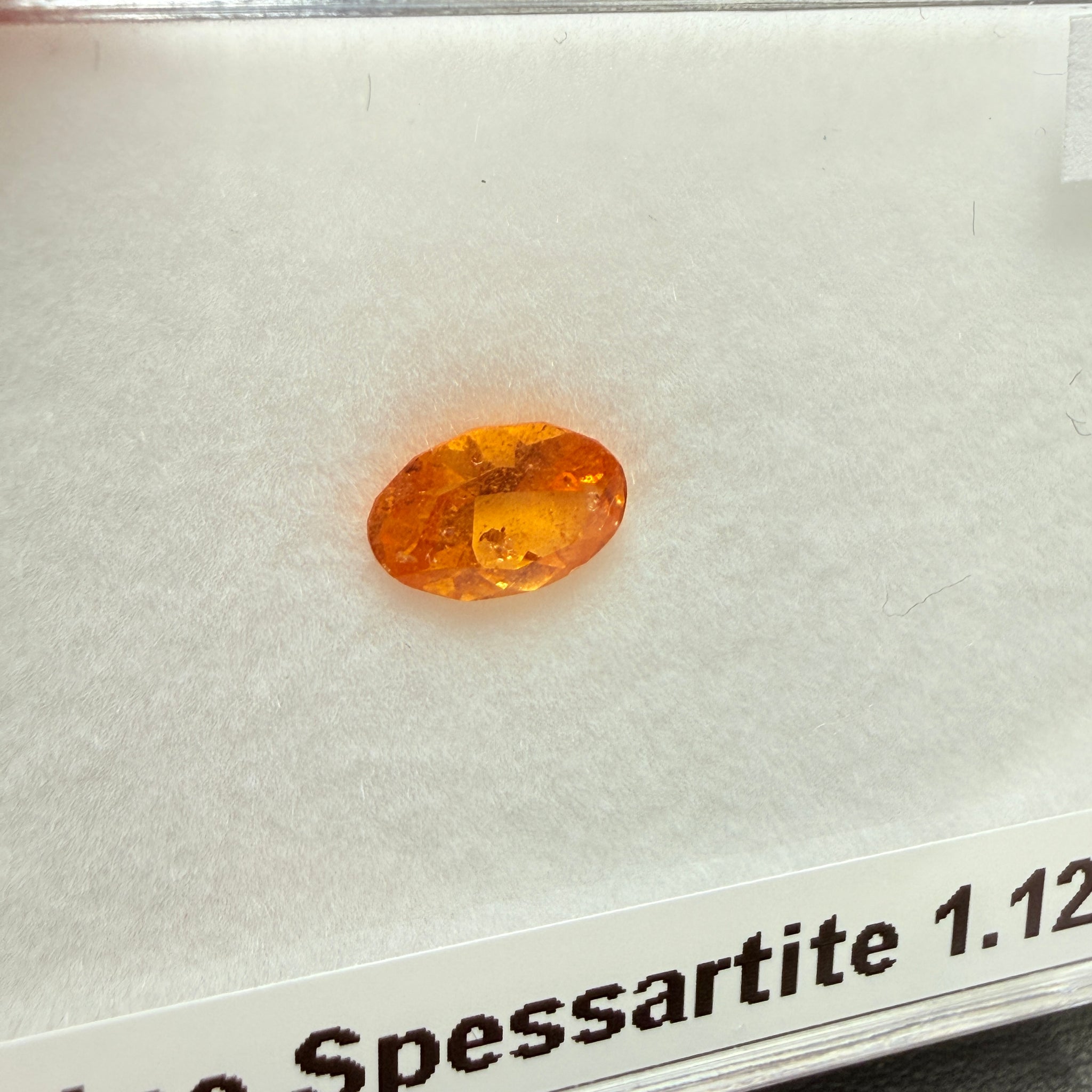 Mandarin Spessartite, 1.12ct, Loliondo, Tanzania, Untreated Unheated