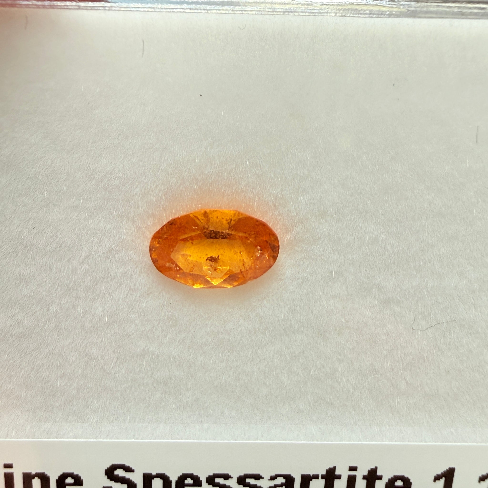 Mandarin Spessartite, 1.12ct, Loliondo, Tanzania, Untreated Unheated