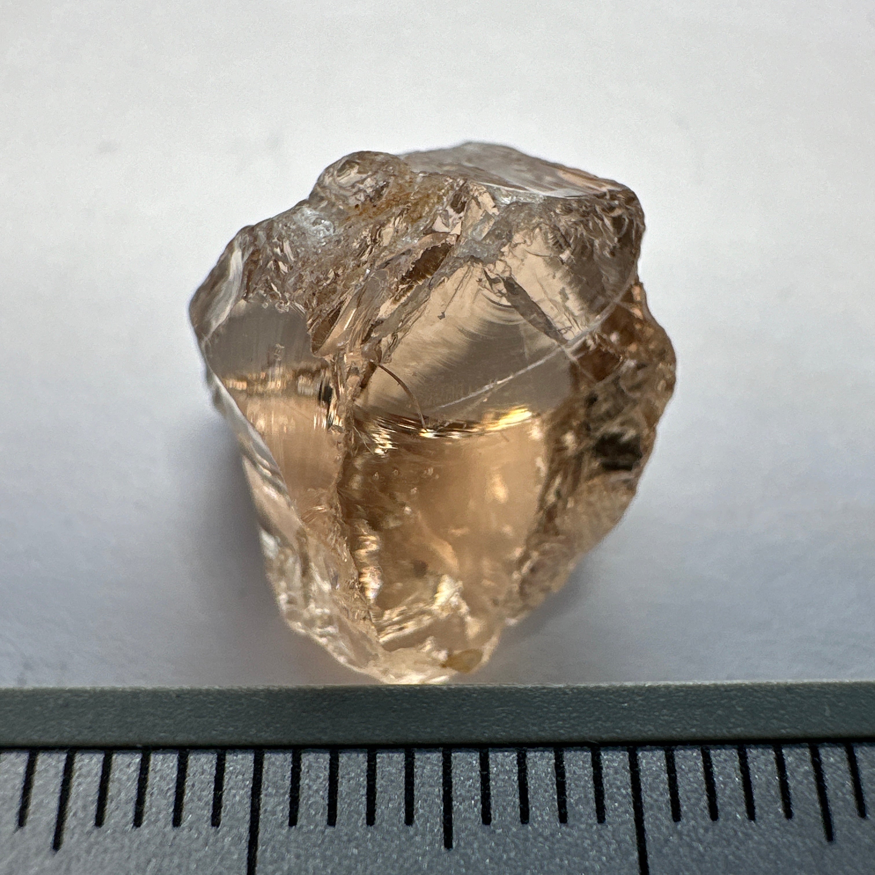 18.22ct Very Rare, Peach Pink Scapolite, Tanzania, Untreated Unheated, VVS-IF (flawless)