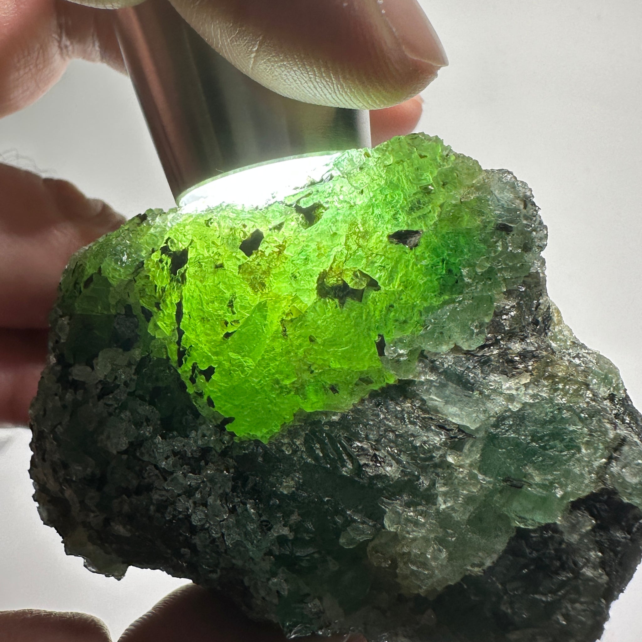 Emerald on Matrix, 170gm, Tanzania, Untreated Unheated, No Oil. 67.7 x 57 x 48.3mm.