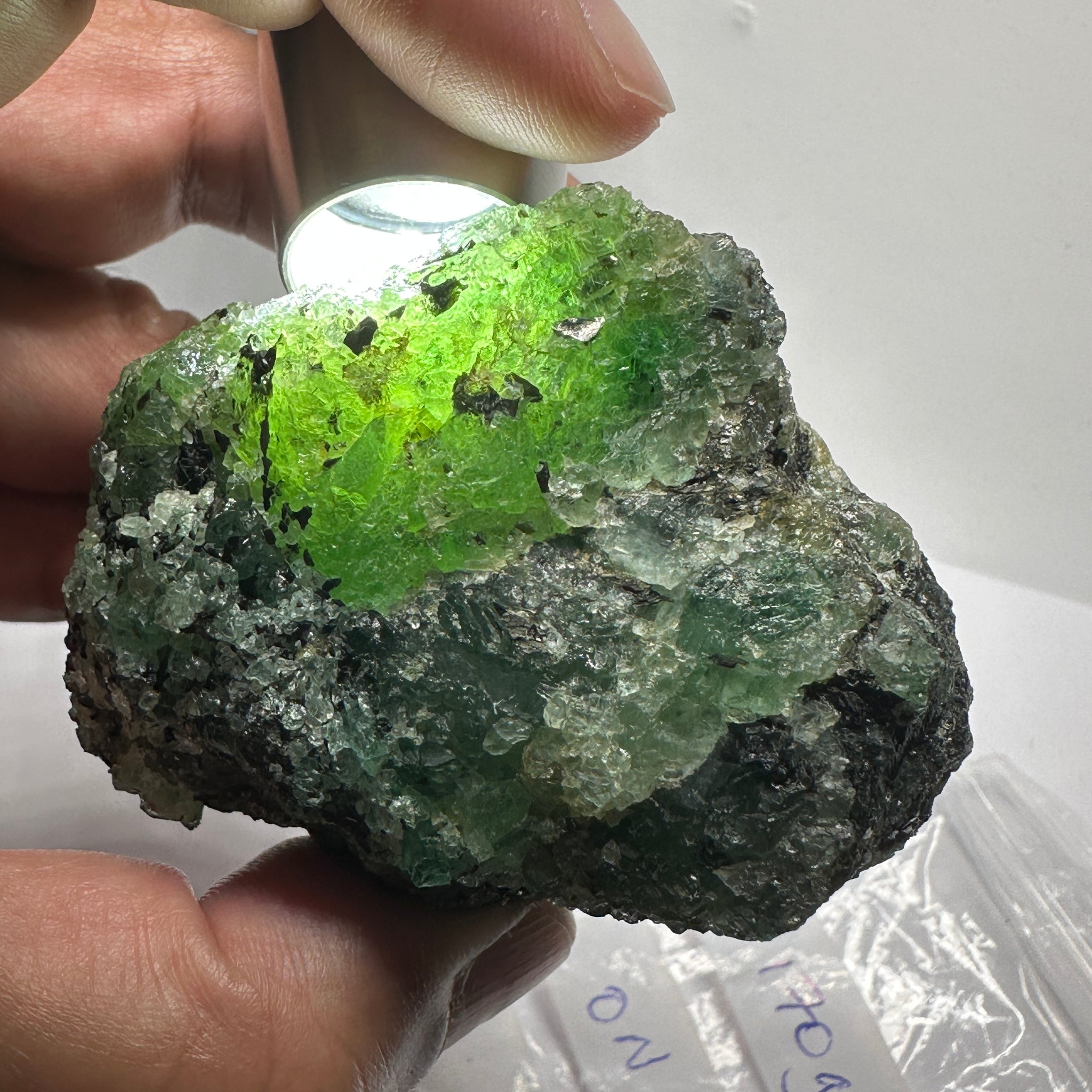 Emerald on Matrix, 170gm, Tanzania, Untreated Unheated, No Oil. 67.7 x 57 x 48.3mm.