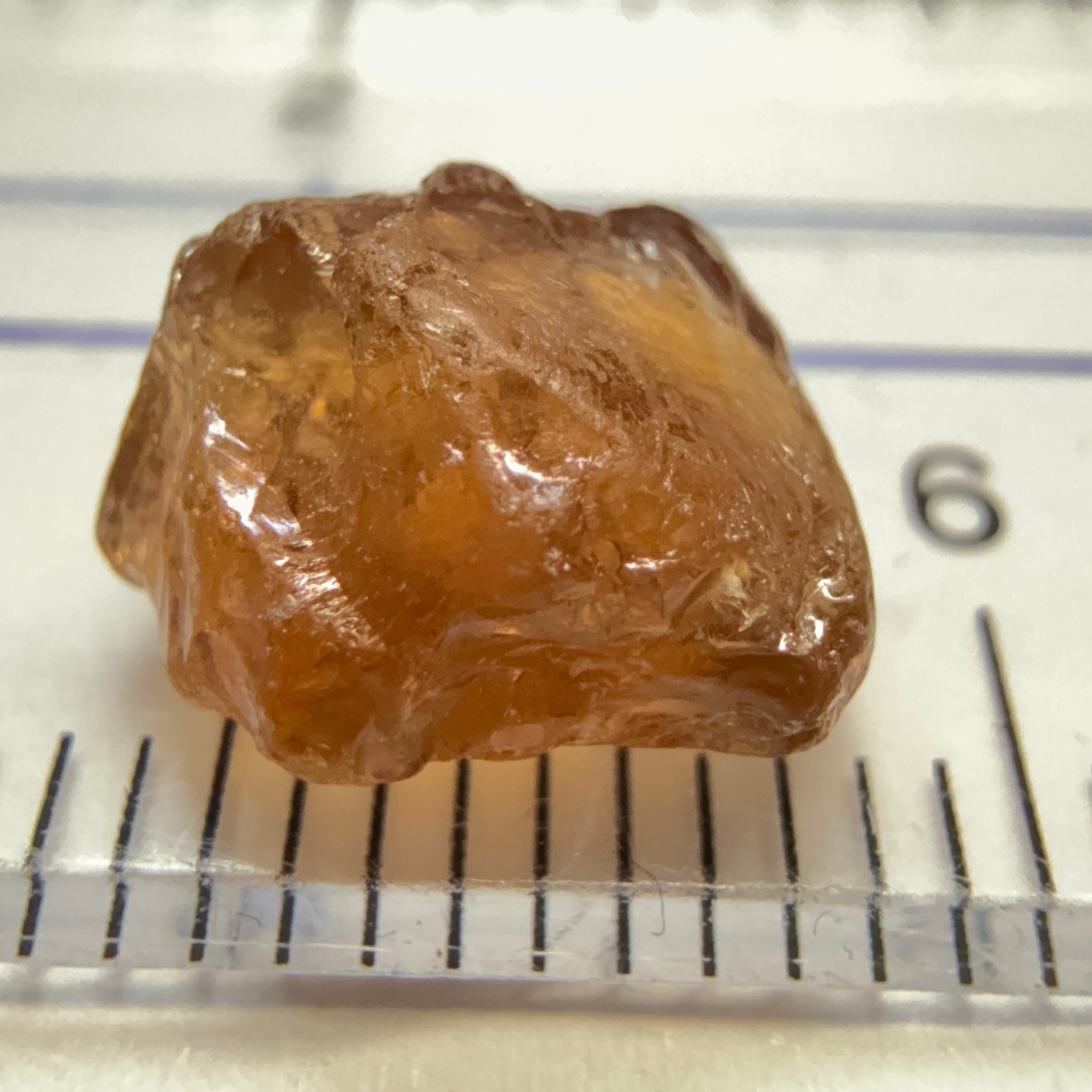 Malaya Garnet, 3.68ct, Tanzania, Untreated Unheated, slight silk, flattish shape