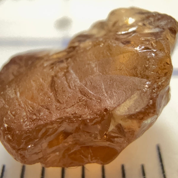 Malaya Garnet, 3.68ct, Tanzania, Untreated Unheated, slight silk, flattish shape