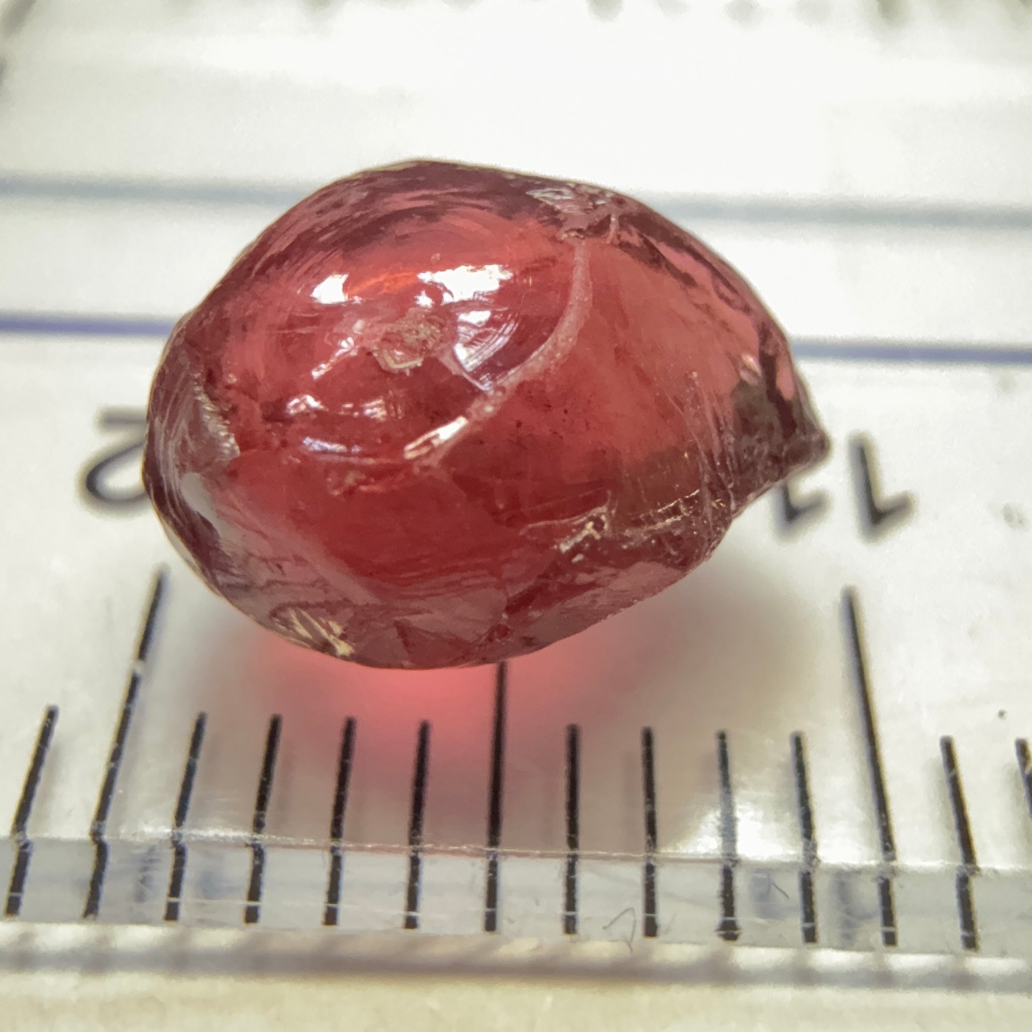 Rhodolite Garnet, 3.26ct, Tanzania, Untreated Unheated, slightly silky and a small inclusion coming in on the outside