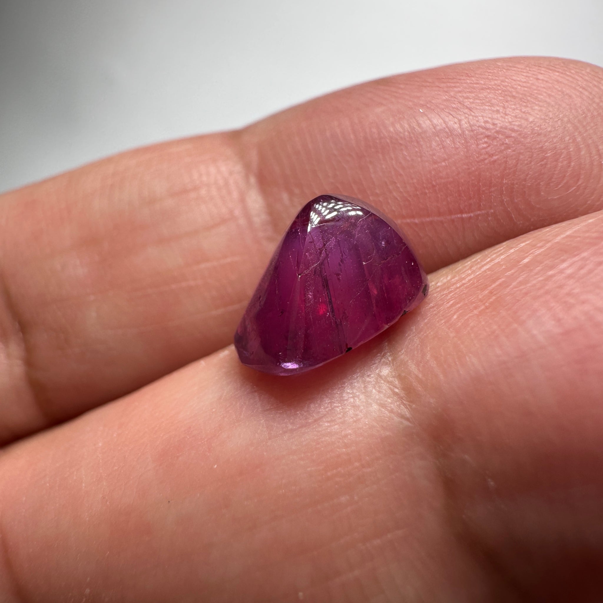 Winza Sapphire Fancy Freeform Cabochon, 5.25ct, Tanzania, Untreated Unheated