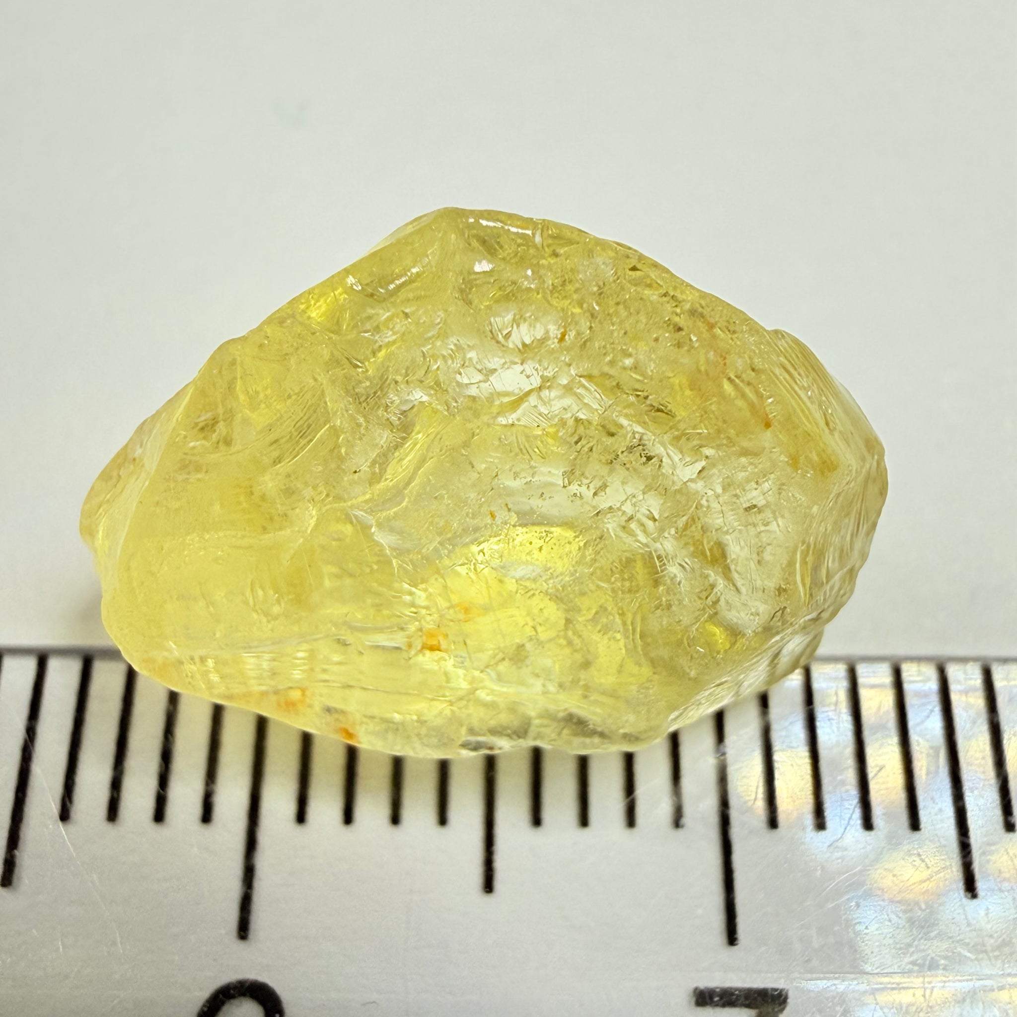 Danburite, 8.28ct, Tanzania, Untreated Unheated, fine needles inside, slightly flattish shape