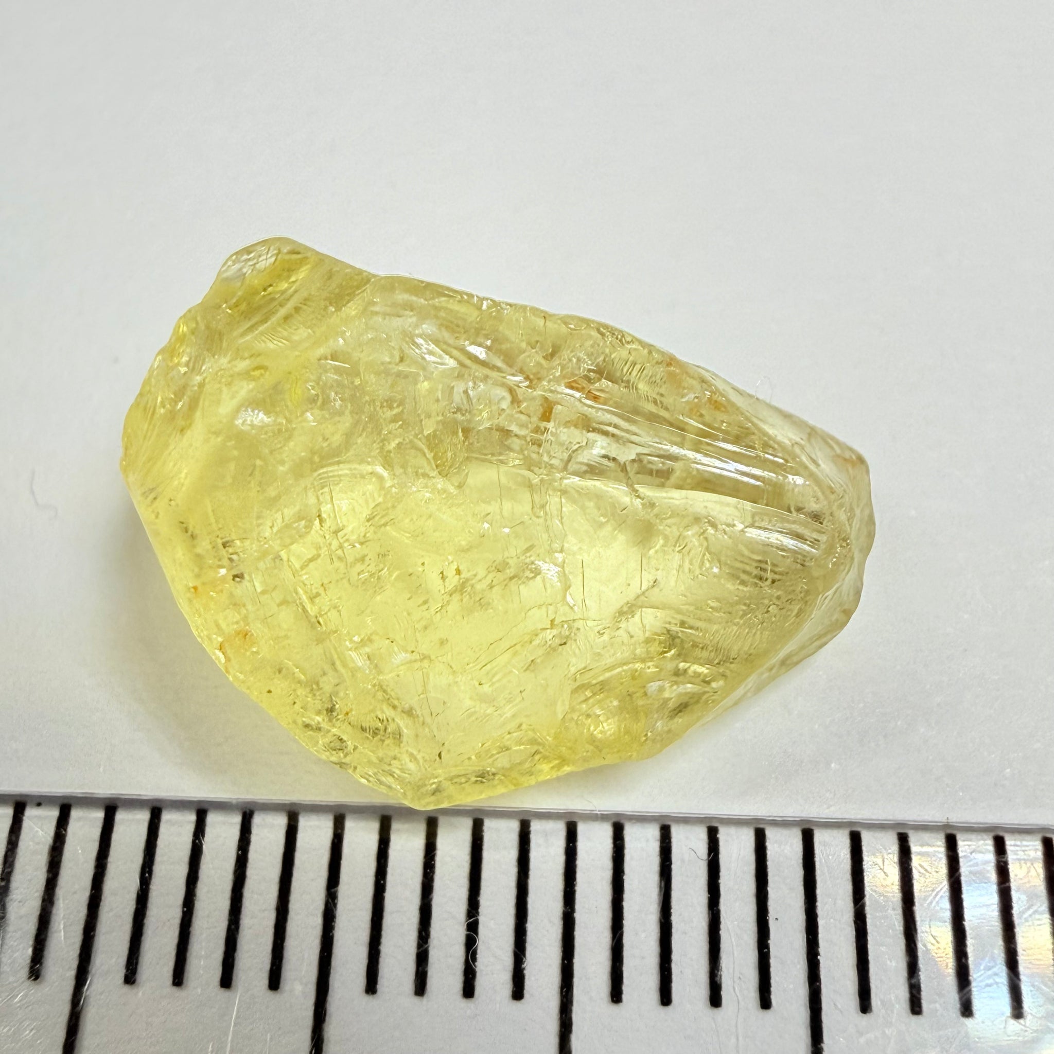 Danburite, 8.28ct, Tanzania, Untreated Unheated, fine needles inside, slightly flattish shape
