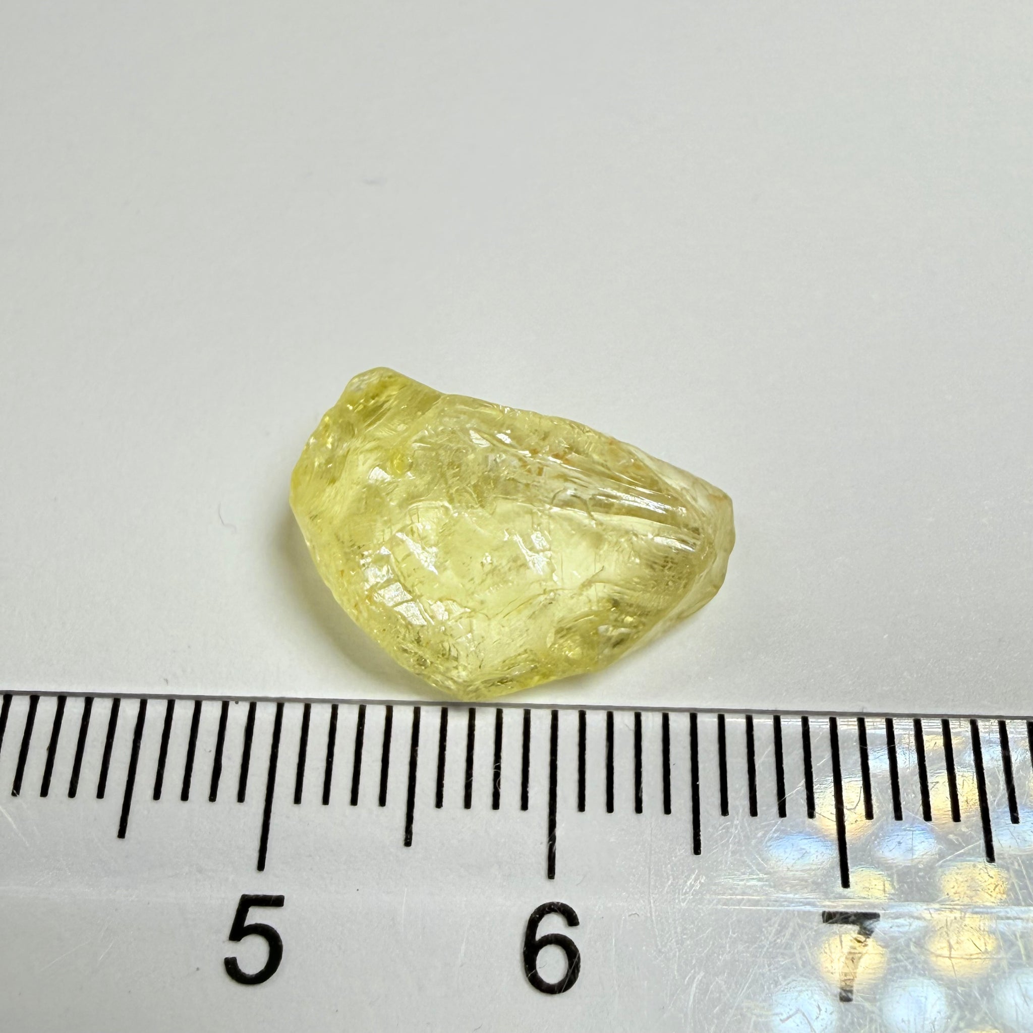 Danburite, 8.28ct, Tanzania, Untreated Unheated, fine needles inside, slightly flattish shape