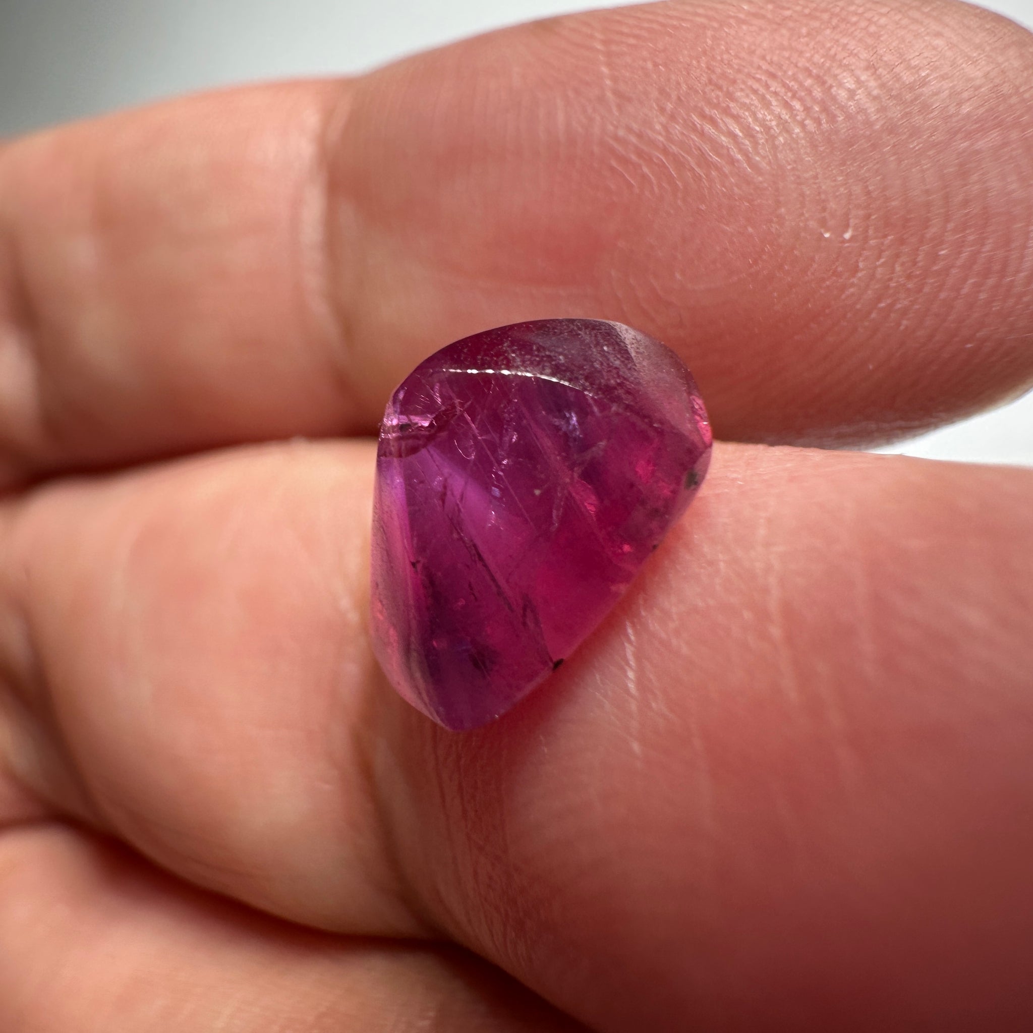 Winza Sapphire Fancy Freeform Cabochon, 5.25ct, Tanzania, Untreated Unheated