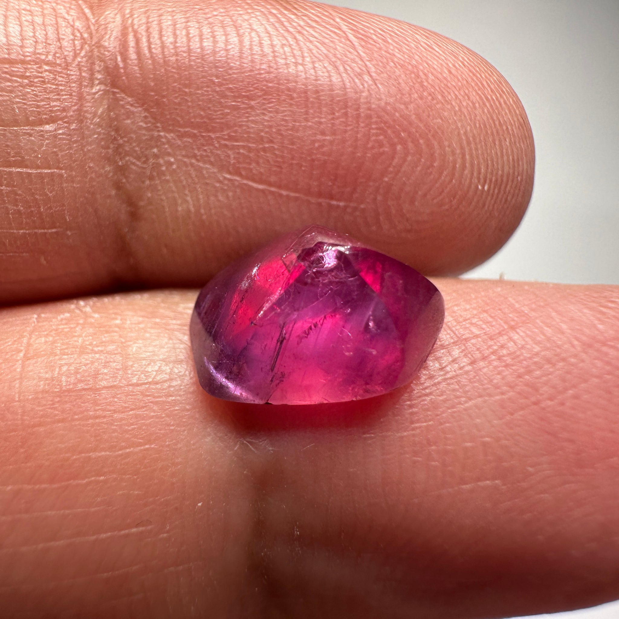 Winza Sapphire Fancy Freeform Cabochon, 5.25ct, Tanzania, Untreated Unheated