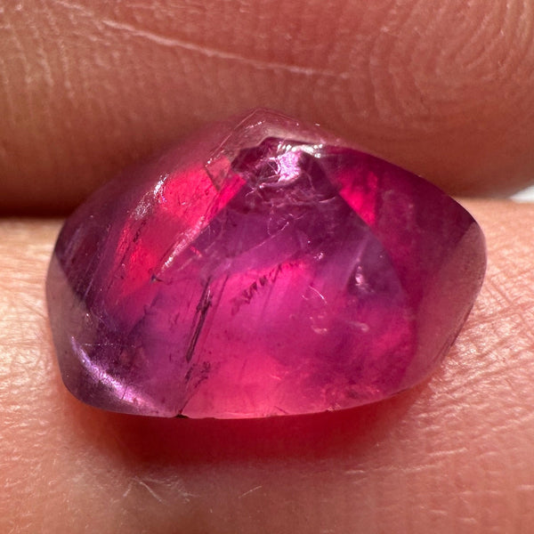 Winza Sapphire Fancy Freeform Cabochon, 5.25ct, Tanzania, Untreated Unheated
