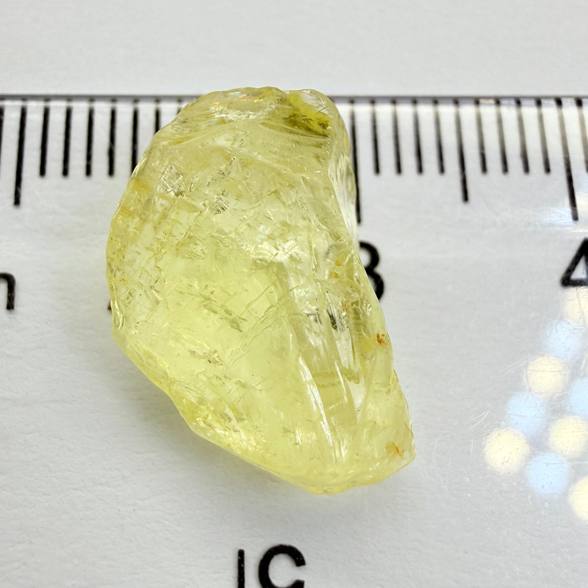 Danburite, 8.28ct, Tanzania, Untreated Unheated, fine needles inside, slightly flattish shape