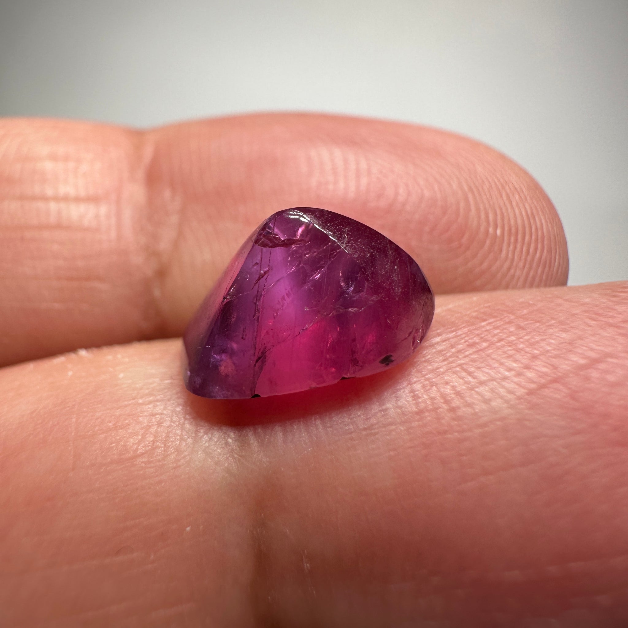 Winza Sapphire Fancy Freeform Cabochon, 5.25ct, Tanzania, Untreated Unheated