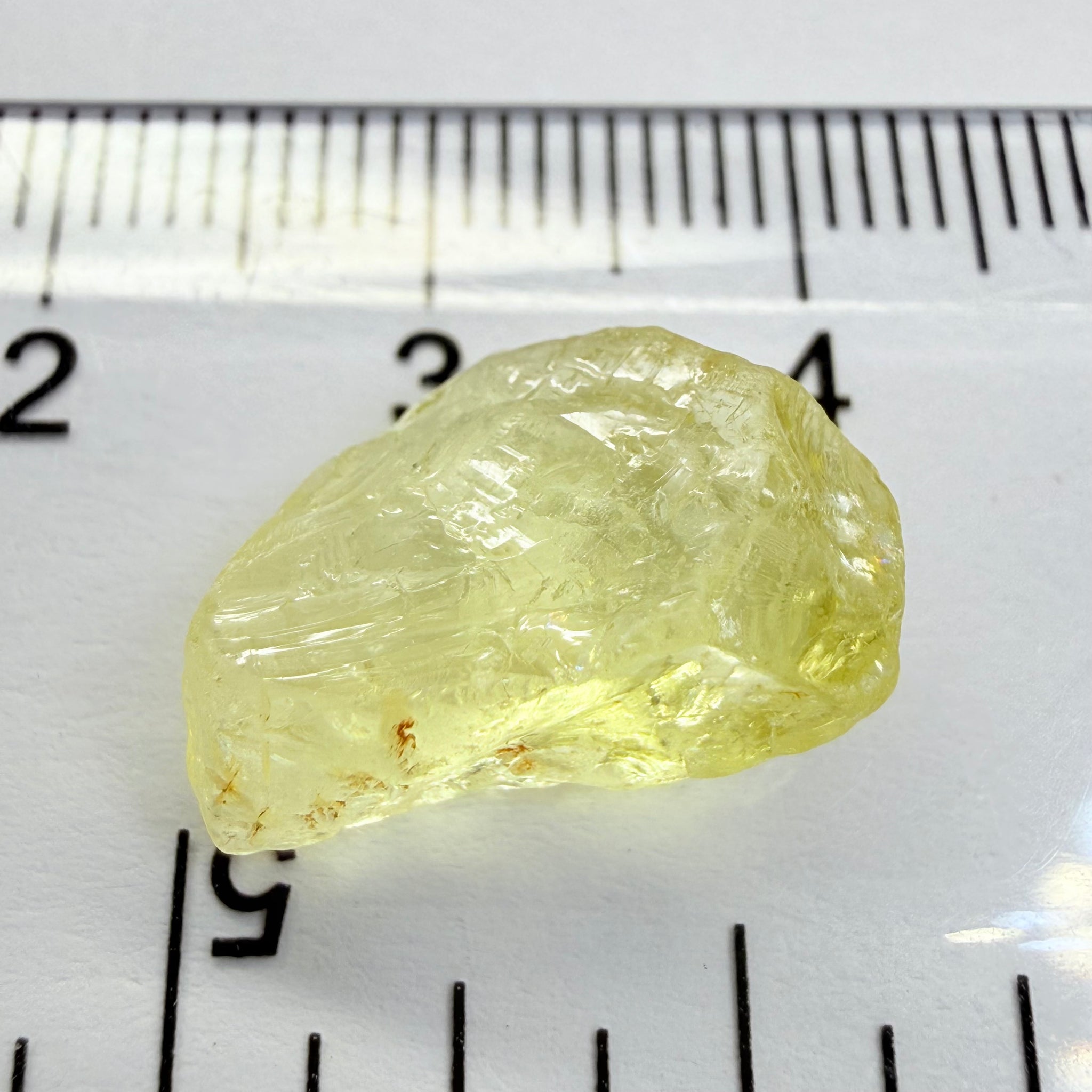 Danburite, 8.28ct, Tanzania, Untreated Unheated, fine needles inside, slightly flattish shape
