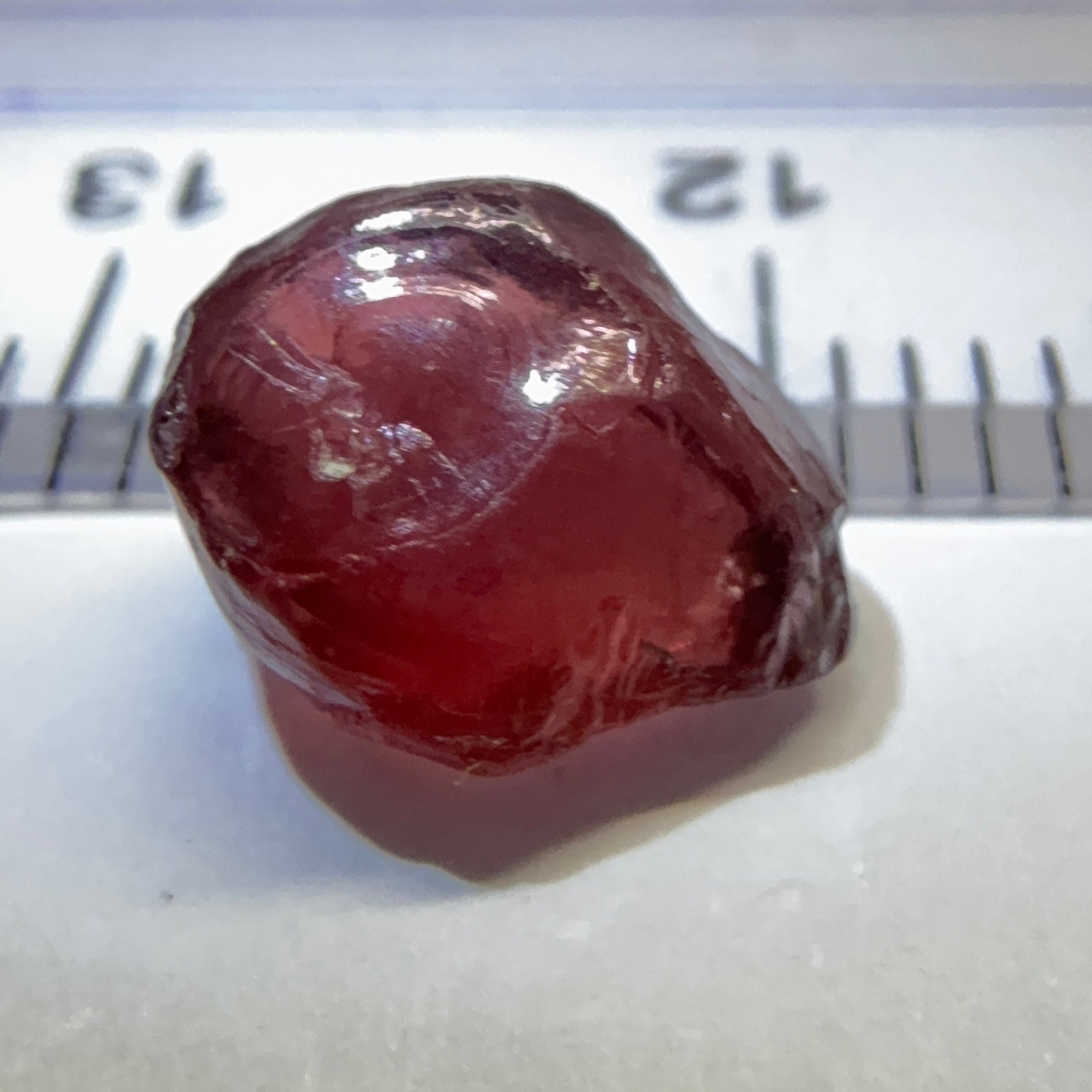 Rhodolite Garnet, 3.26ct, Tanzania, Untreated Unheated, slightly silky and a small inclusion coming in on the outside