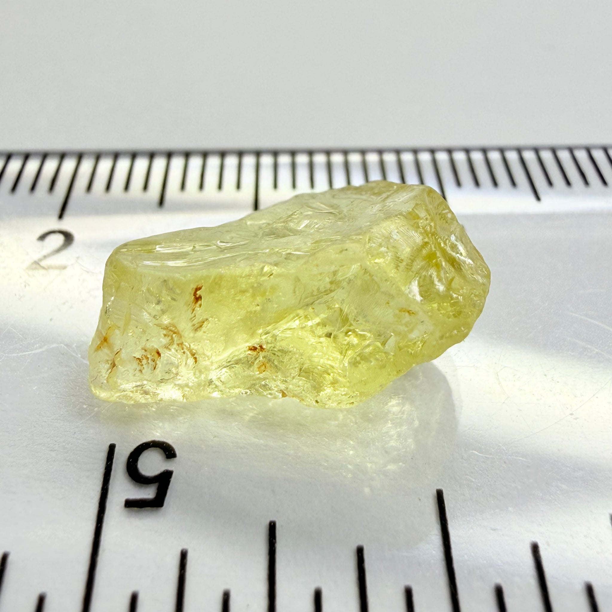 Danburite, 8.28ct, Tanzania, Untreated Unheated, fine needles inside, slightly flattish shape