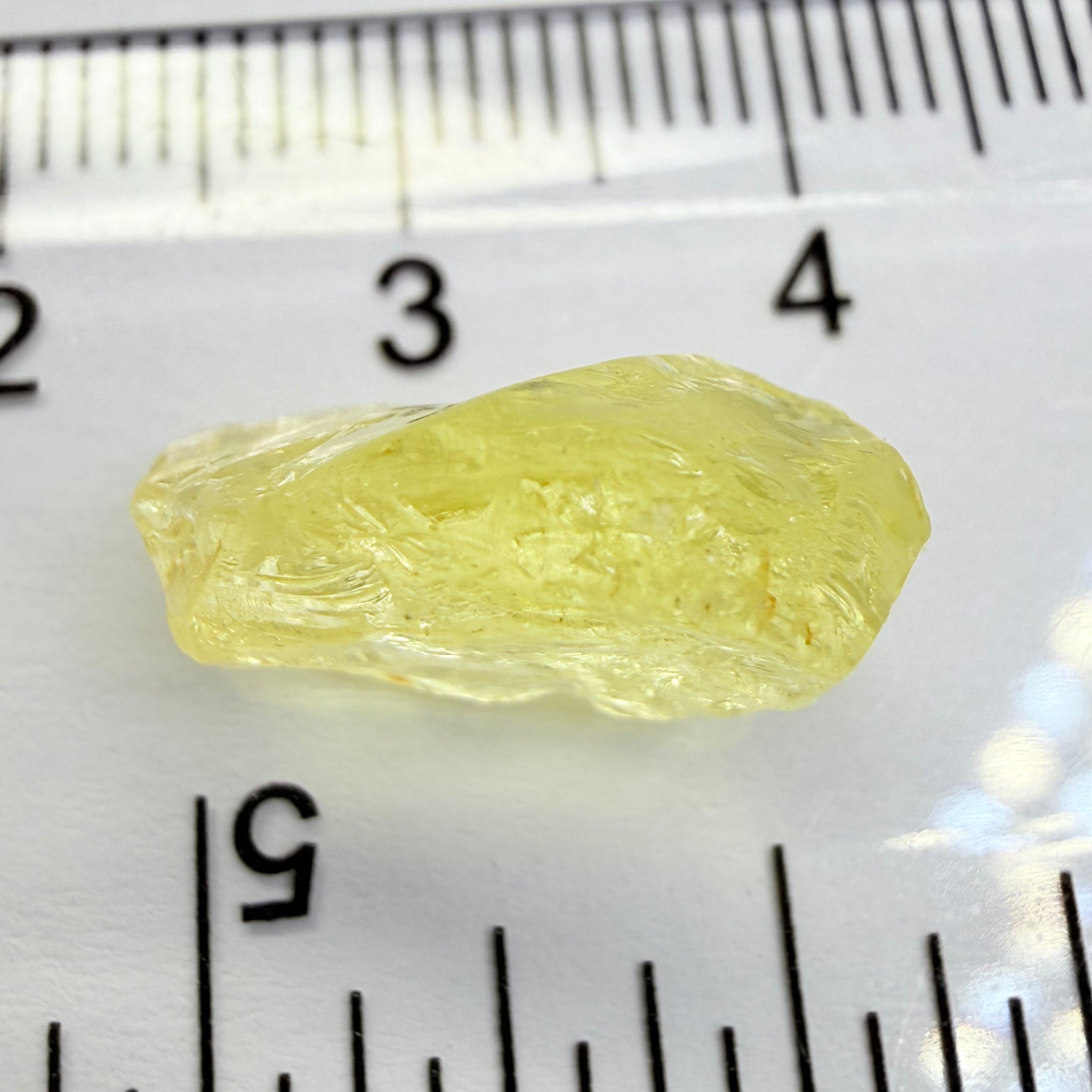 Danburite, 8.28ct, Tanzania, Untreated Unheated, fine needles inside, slightly flattish shape