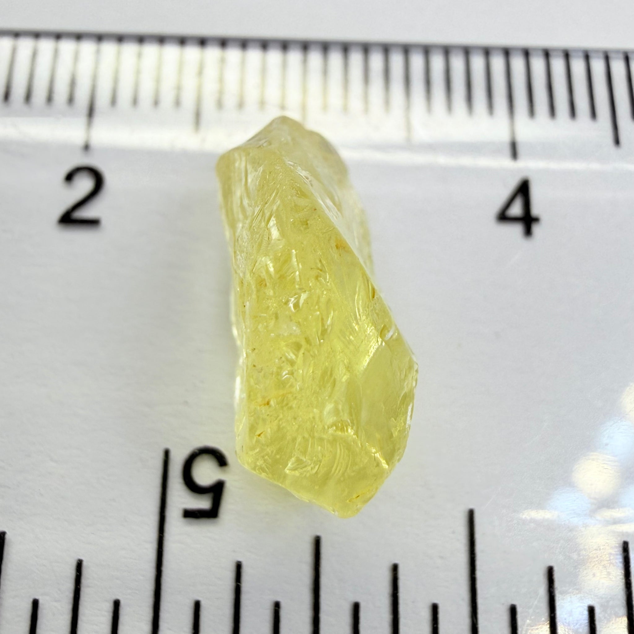 Danburite, 8.28ct, Tanzania, Untreated Unheated, fine needles inside, slightly flattish shape