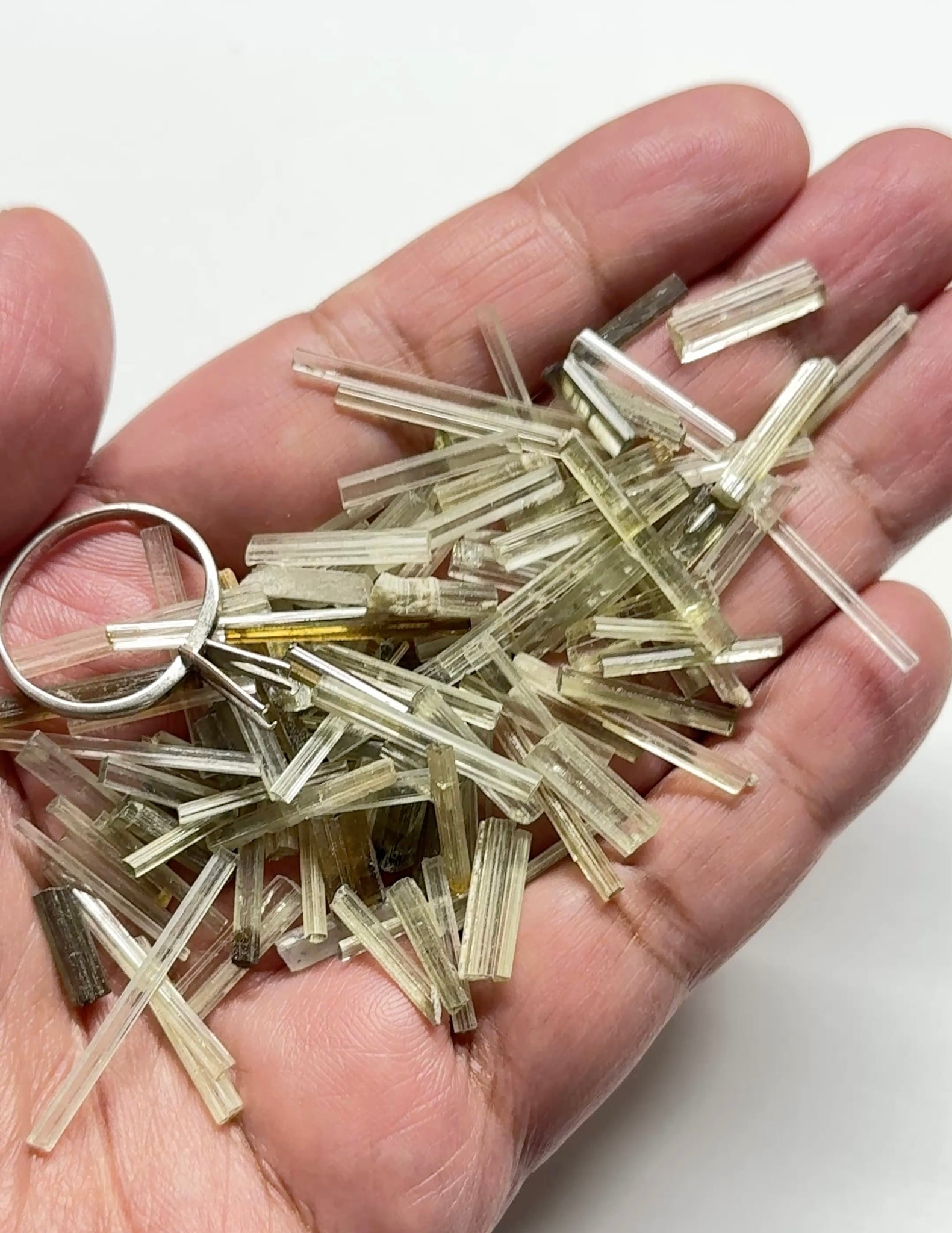 Tourmaline Crystals, thin crystals, Specimen Grade, Untreated Unheated. Tanzania, blind pour, price per stone