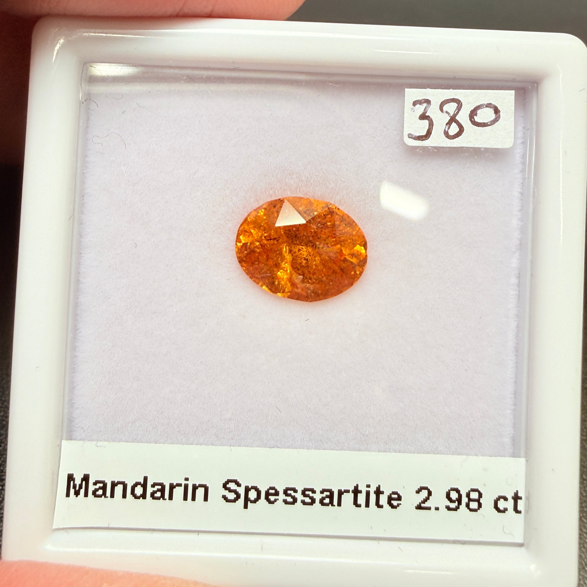 Mandarin Spessartite Garnet, 2.98ct, Untreated Unheated