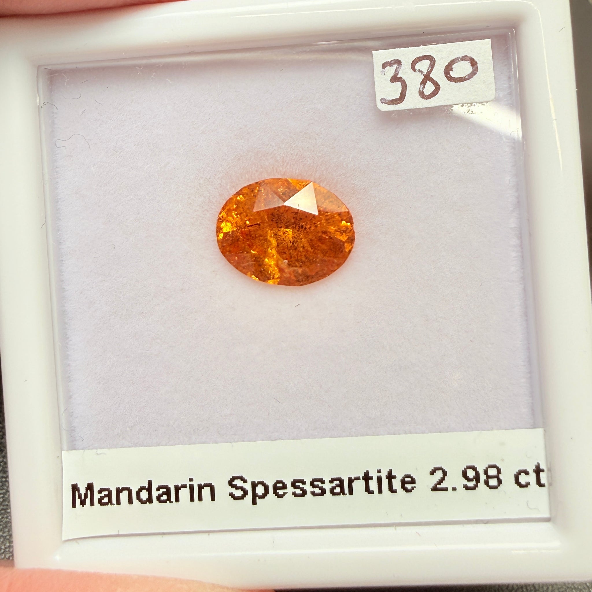 Mandarin Spessartite Garnet, 2.98ct, Untreated Unheated