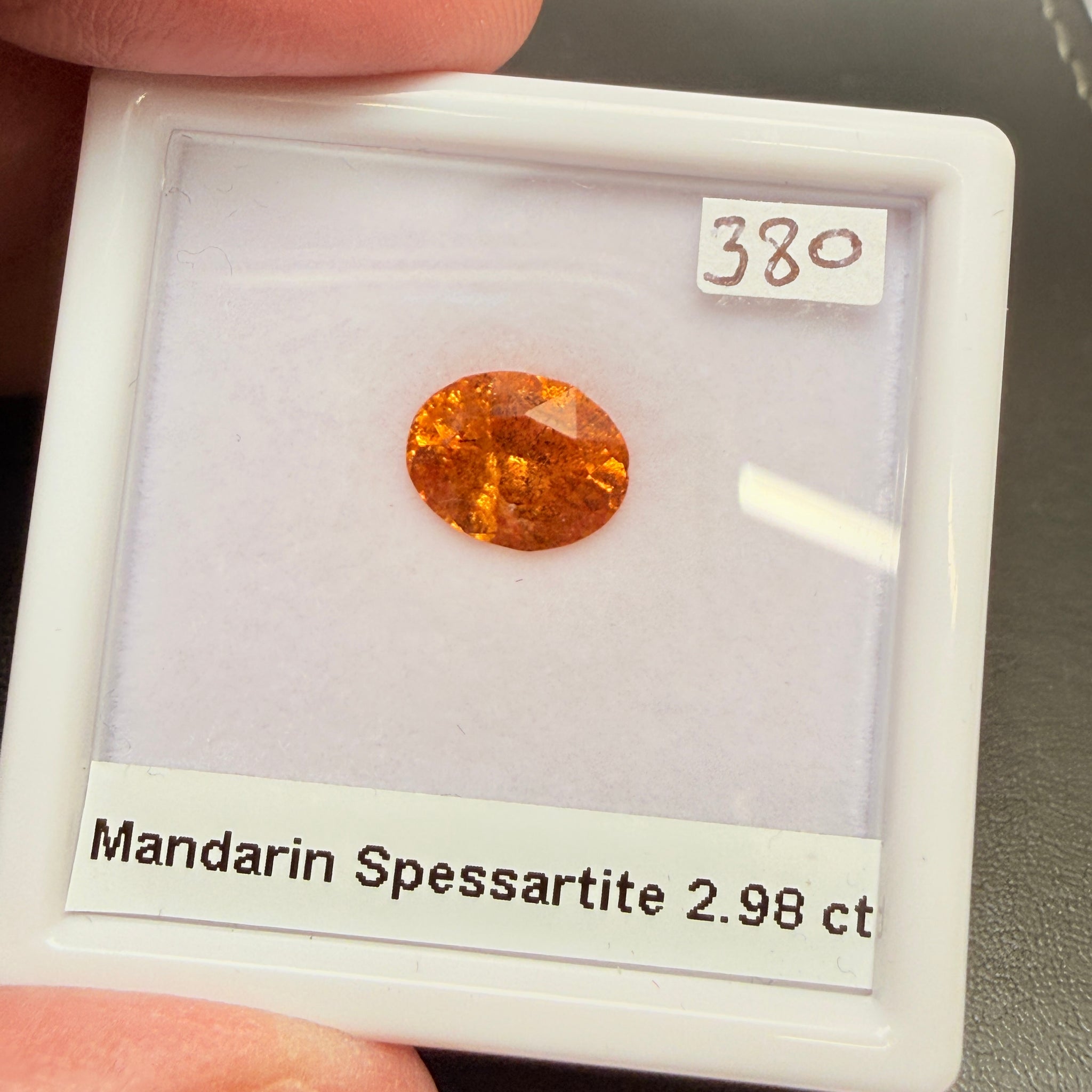 Mandarin Spessartite Garnet, 2.98ct, Untreated Unheated