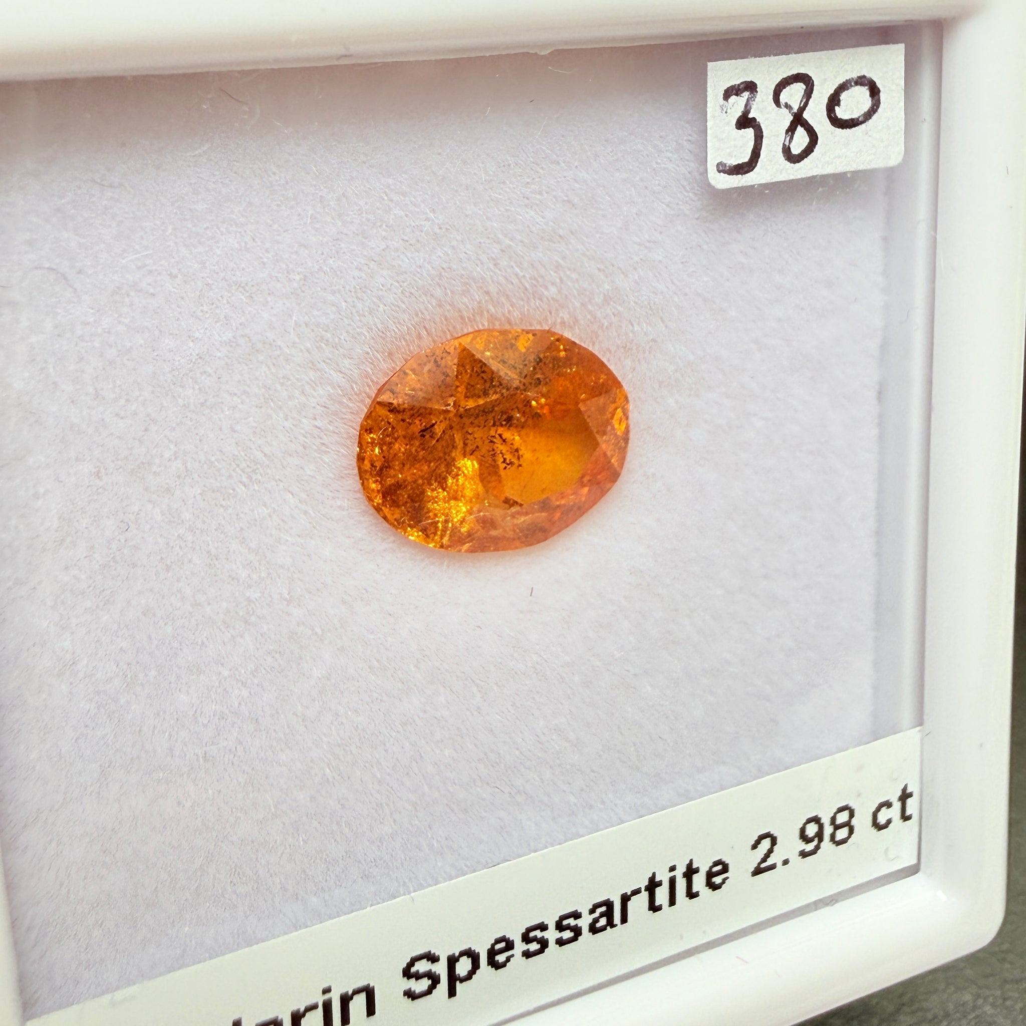 Mandarin Spessartite Garnet, 2.98ct, Untreated Unheated