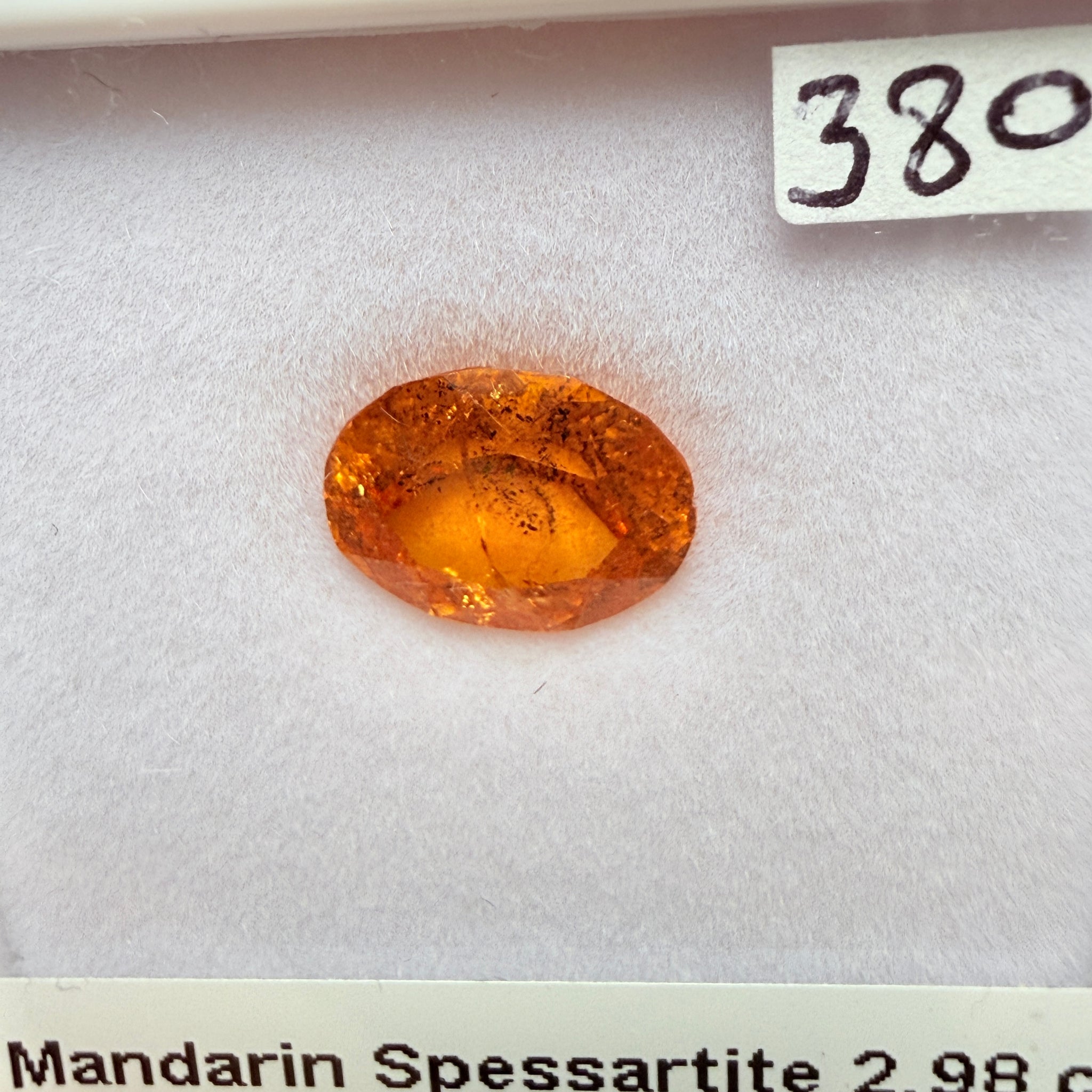 Mandarin Spessartite Garnet, 2.98ct, Untreated Unheated