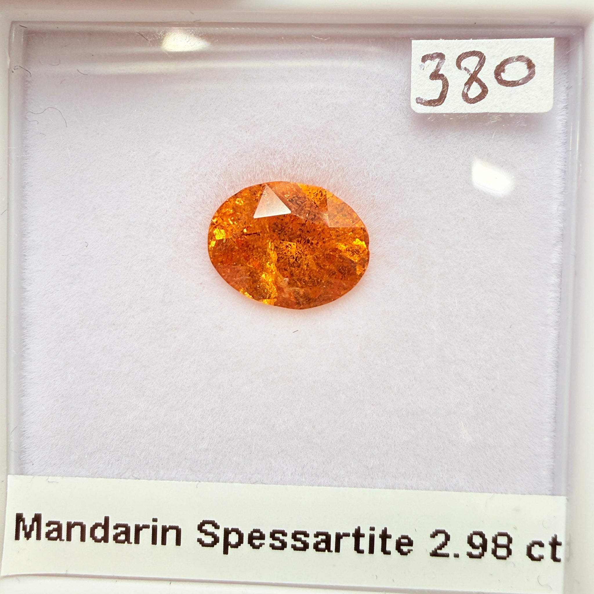 Mandarin Spessartite Garnet, 2.98ct, Untreated Unheated