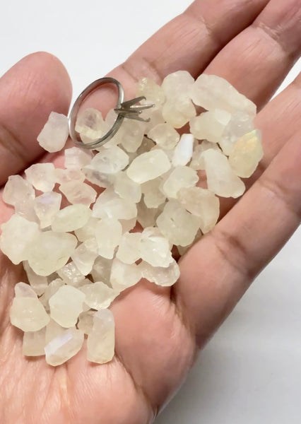 Moonstone, Cabbing / Specimen Grade, Untreated Unheated. From Tanzania, blind pour, price per stone